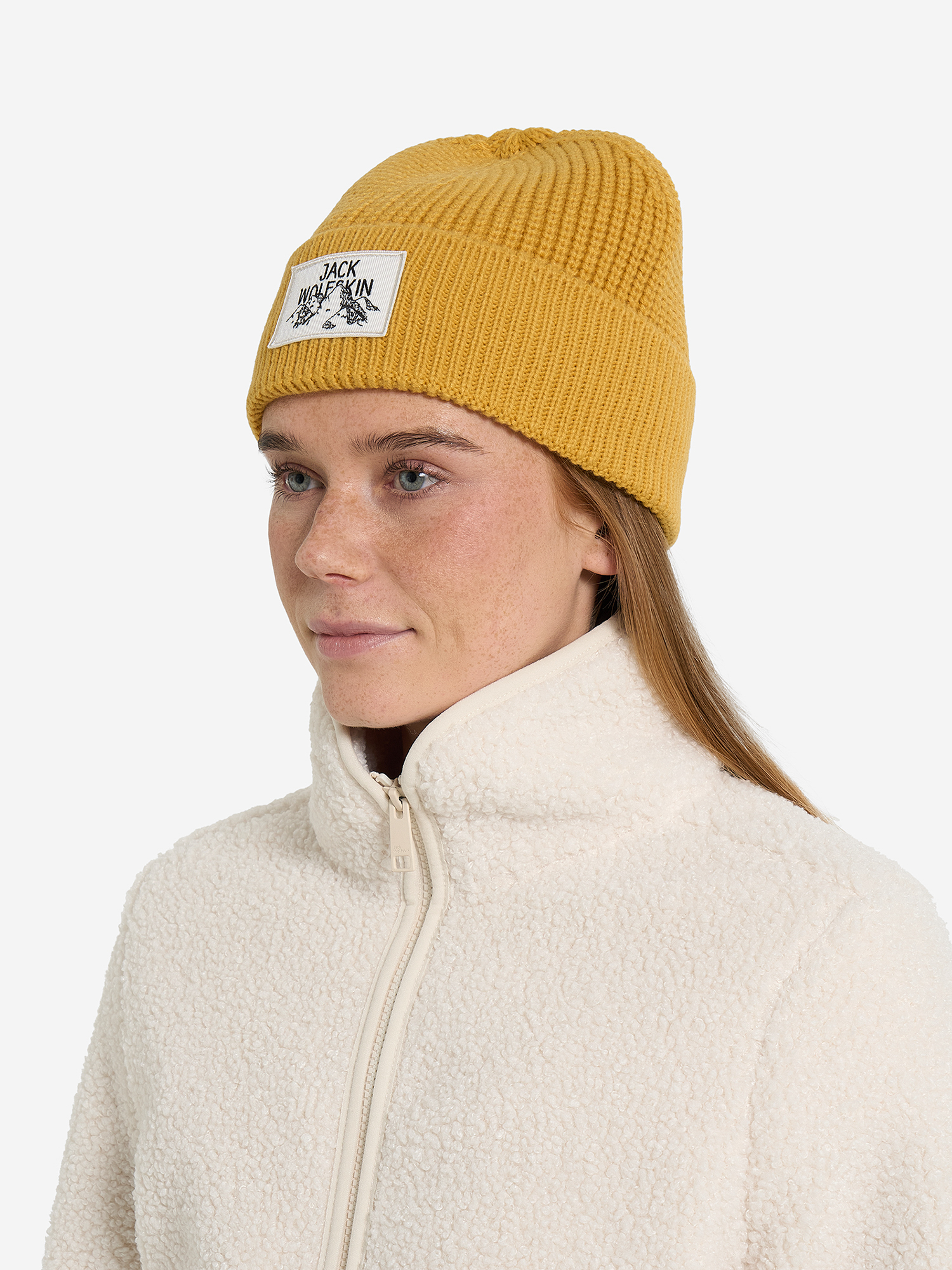 фото Шапка jack wolfskin badge, желтый