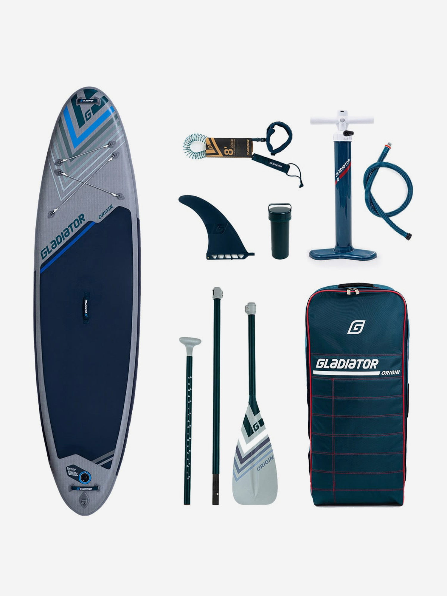 

SUP доска надувная Gladiator OR10.8, Серый