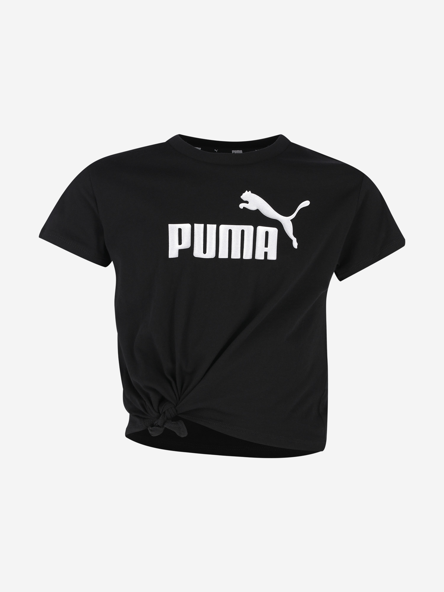 Футболка для девочек PUMA Ess+ Logo Knotted, Черный 846956P0P-01, размер 117-128 - фото 5