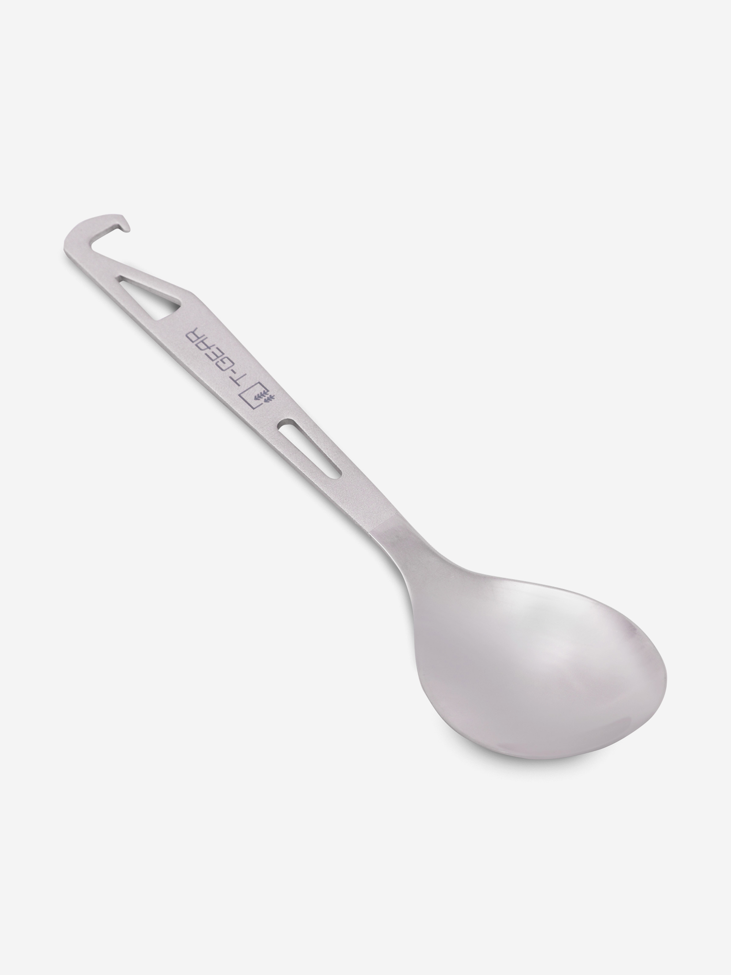 

Ложка с крючком титановая T-Gear Titanium Hooked Spoon Polished, Серый