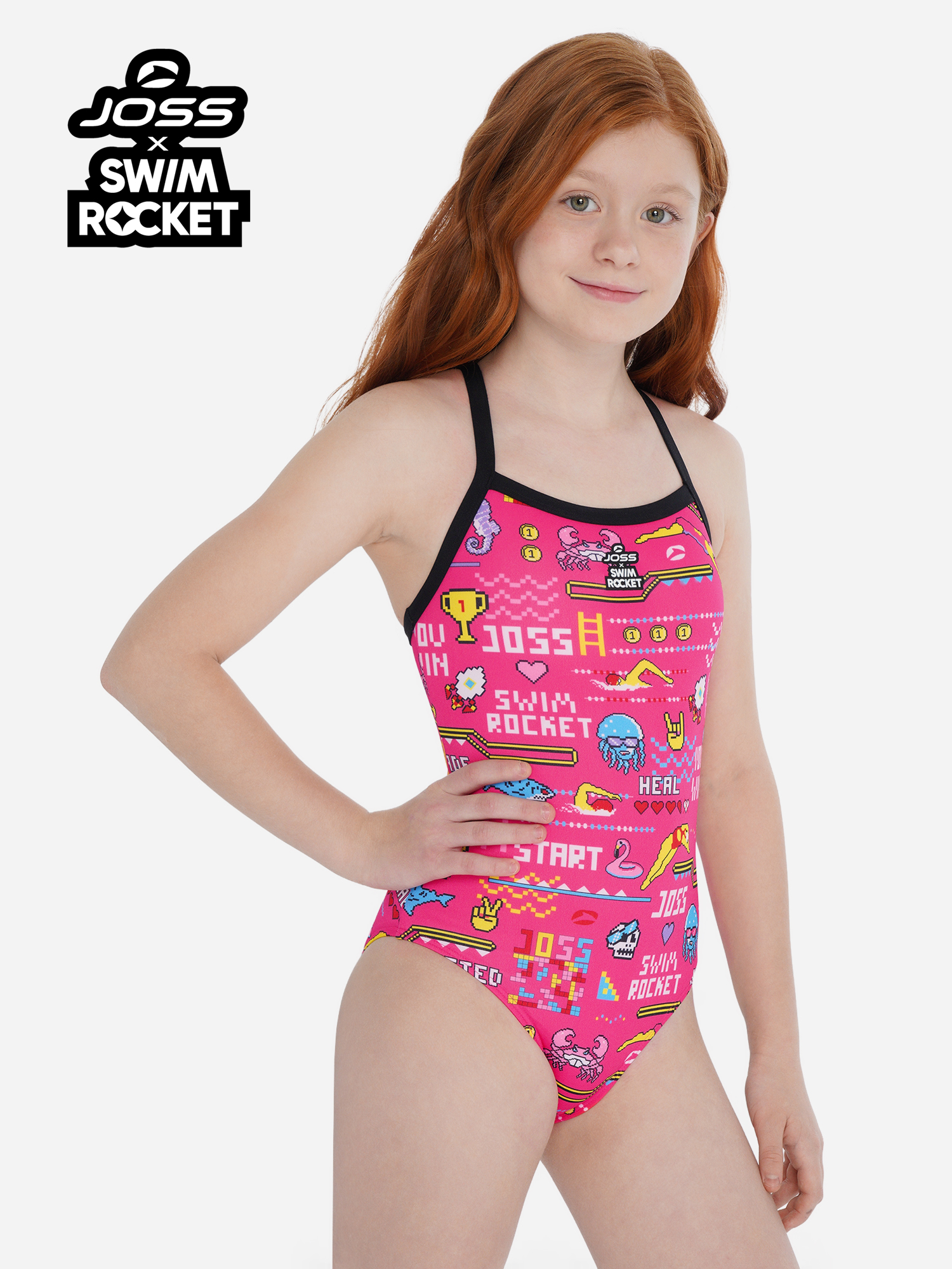 Изображение товара Купальник слитный для девочек Joss x Swim Rocket с защитой от ультрафиолета