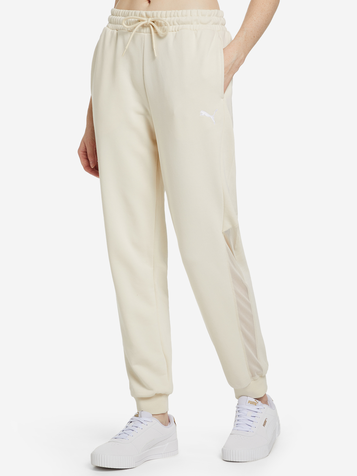 

Брюки женские PUMA Mesh Panel, Бежевый