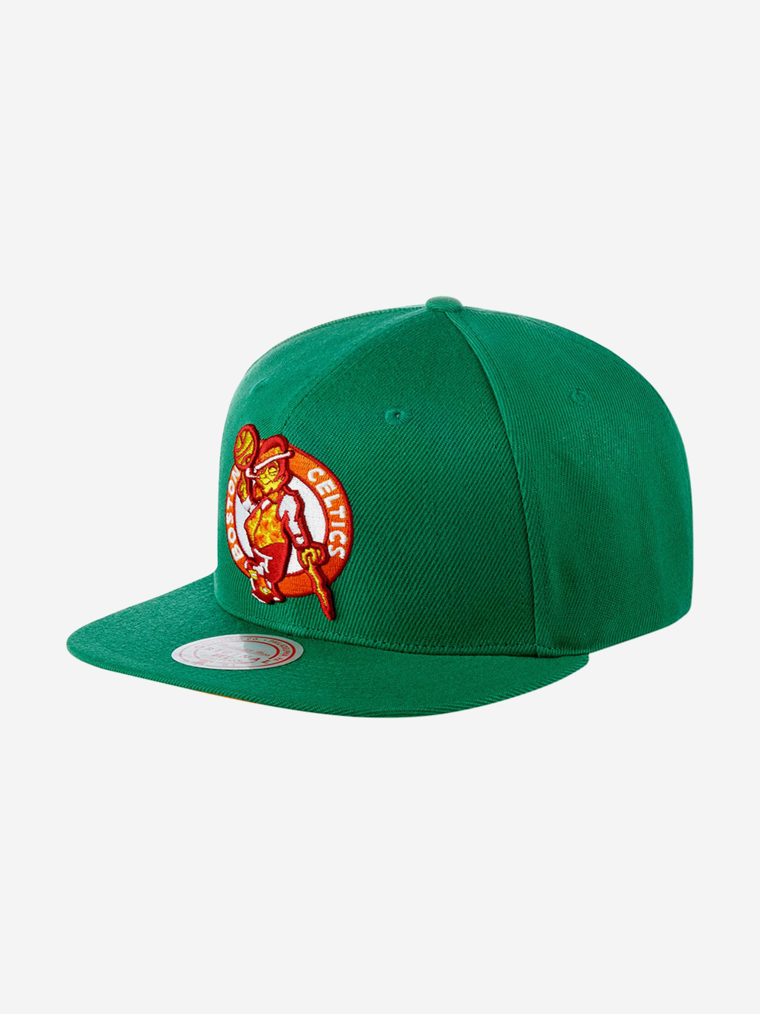 Бейсболка с прямым козырьком MITCHELL NESS 6HSSSH21295-BCEGREN Boston Celtics NBA (зеленый), Зеленый беговел нордпласт 431018 оранжево зеленый