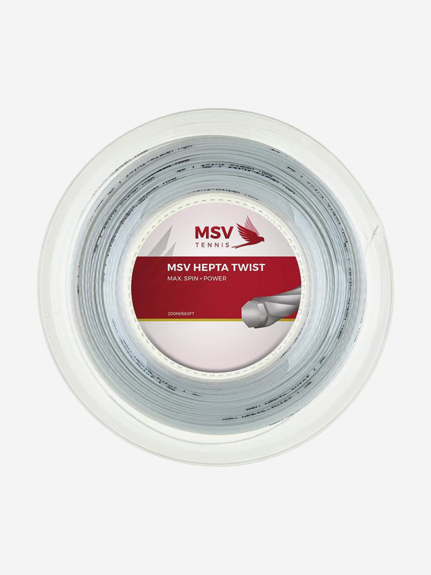 

Струна для большого тенниса MSV Hepta Twist, Белый