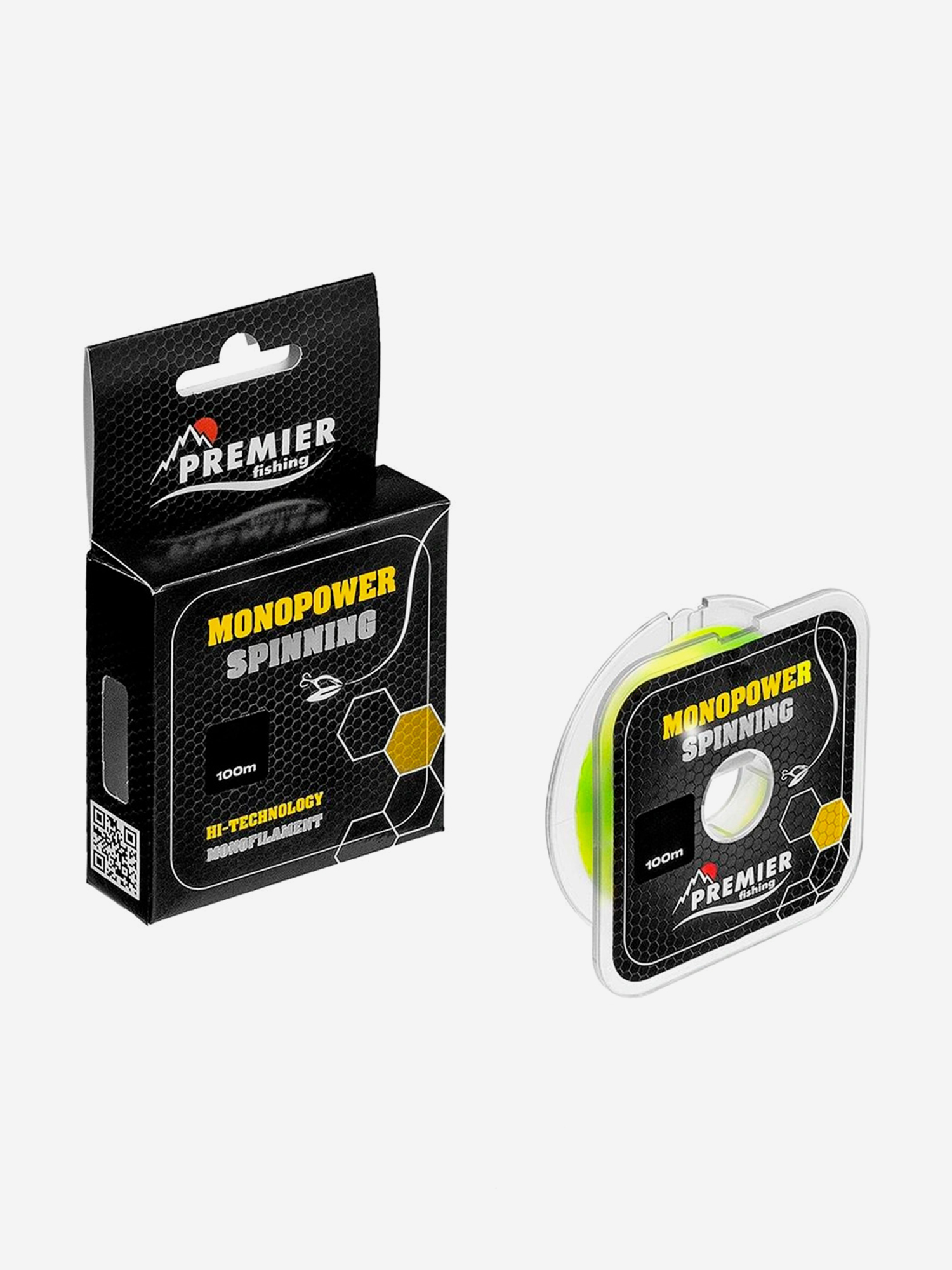 

Леска для рыбалки Premier Fishing MONOPOWER SPINNING Nylon 0,25мм, 100м, 6,3кг, желтый, Желтый