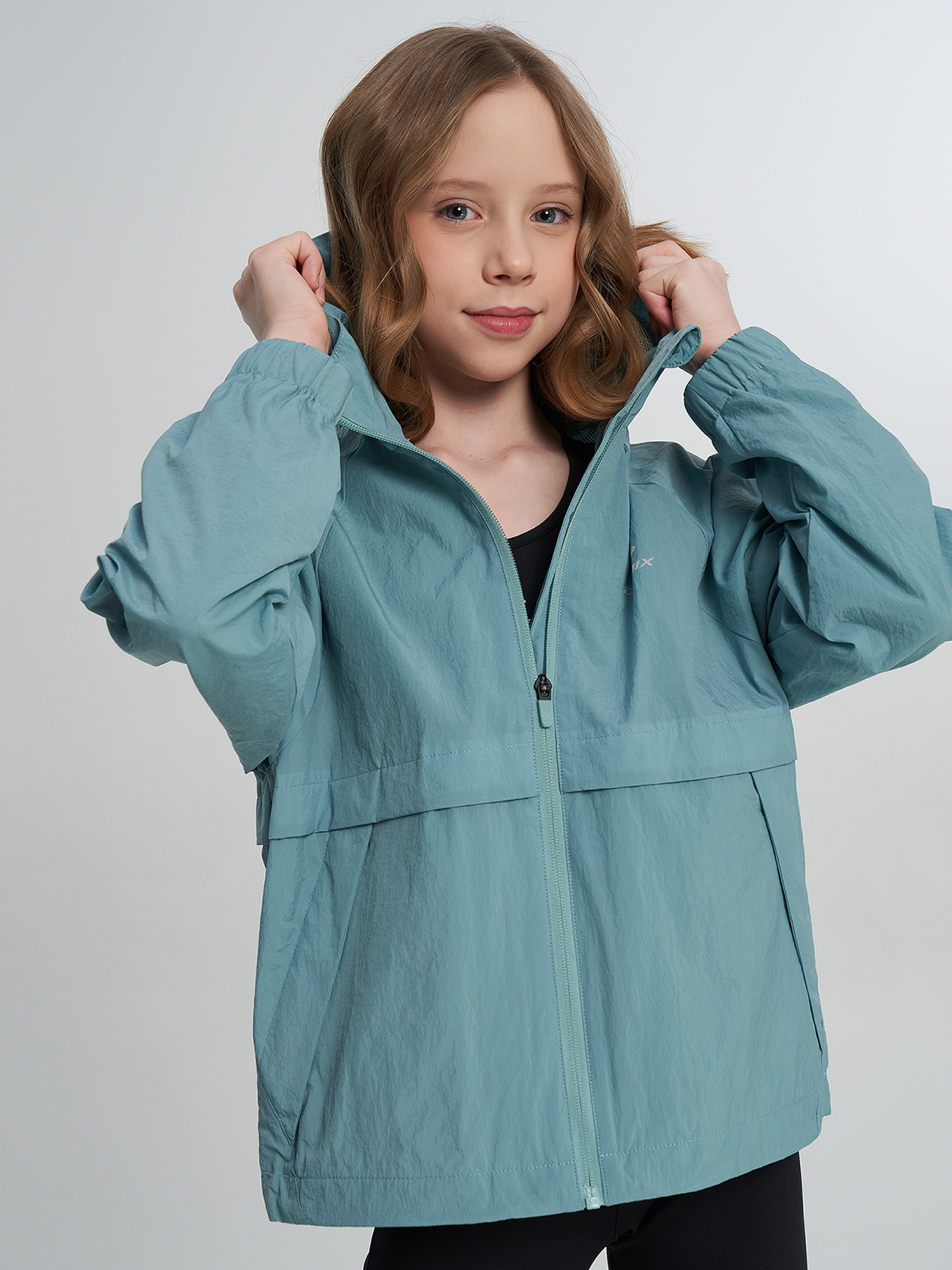 Ветровка Demix для девочек, голубой, арт. 140890DMX-N1