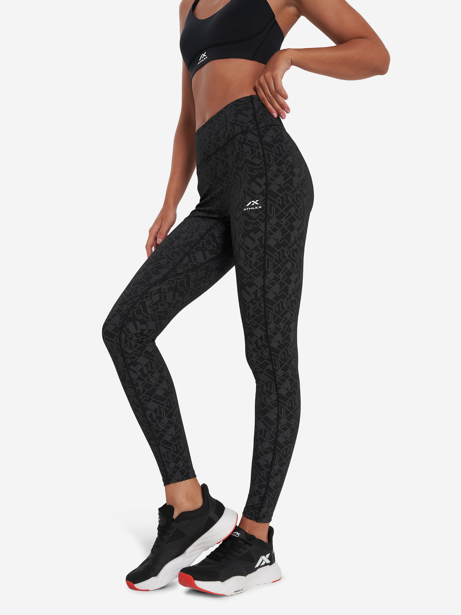 фото Легинсы женские athlex, черный
