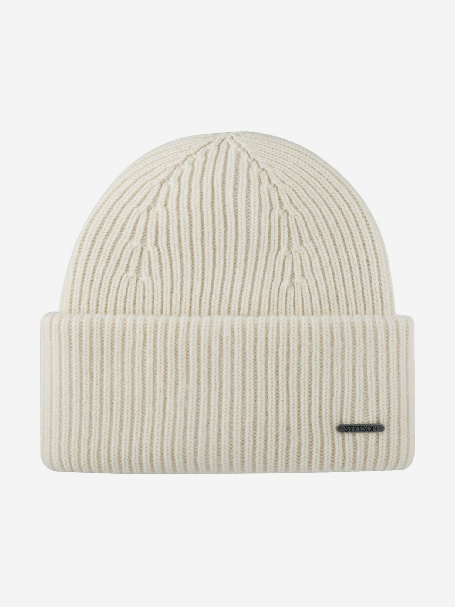 

Шапка с отворотом STETSON 8599382 BEANIE WOOL (белый), Белый