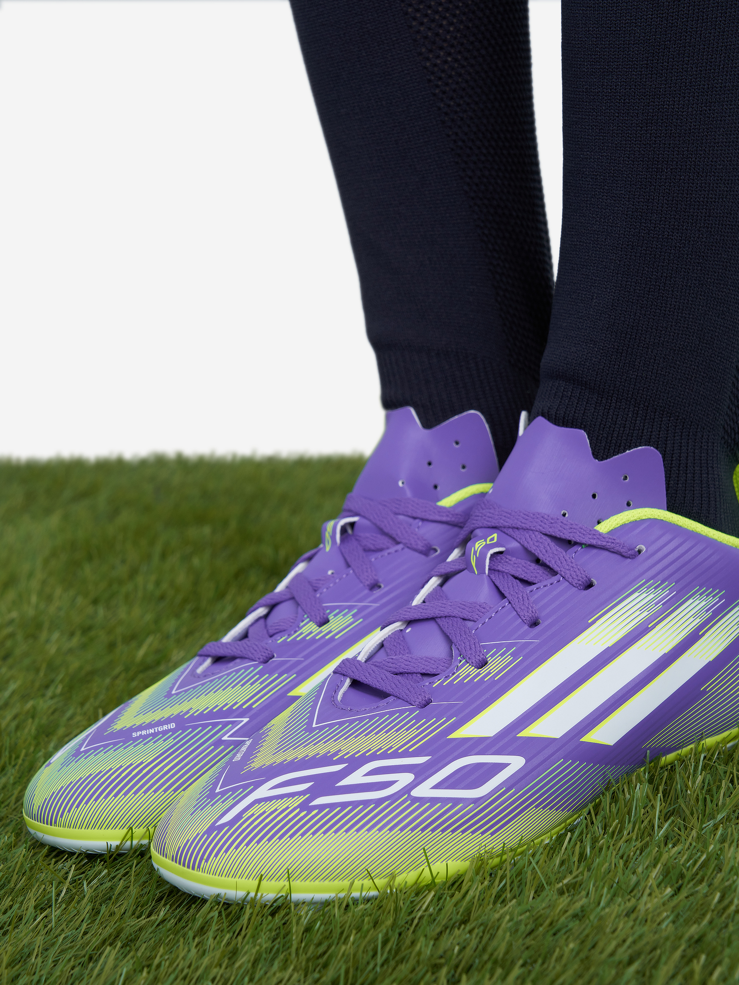 фото Бутсы для мальчиков adidas f50 club, фиолетовый