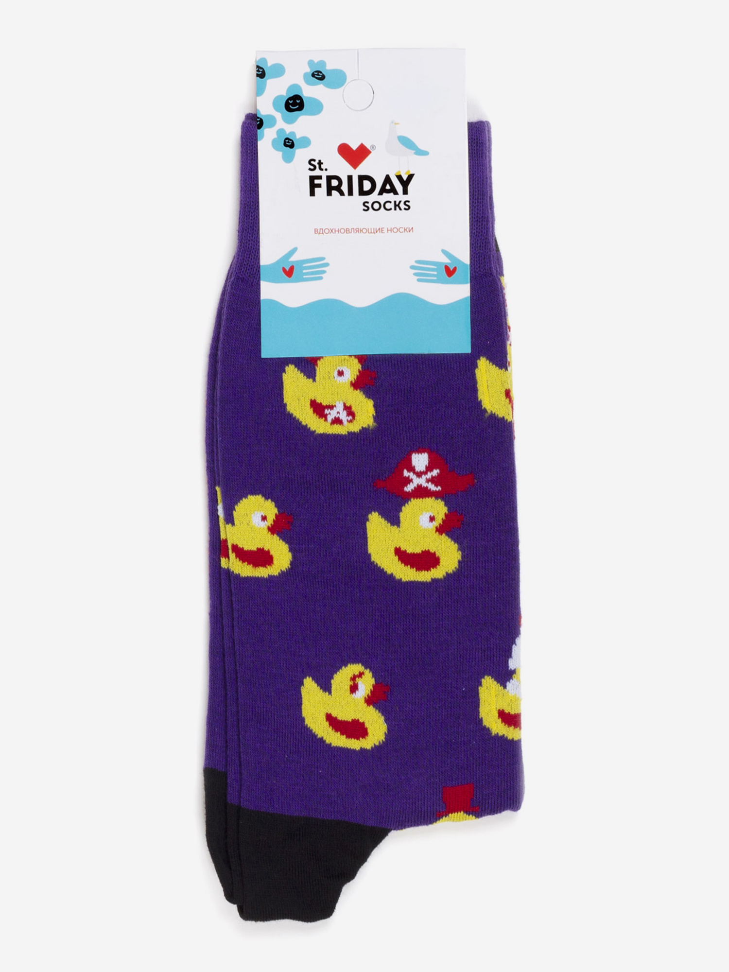 

Носки с рисунками St.Friday Socks, Утята пираты, Фиолетовый