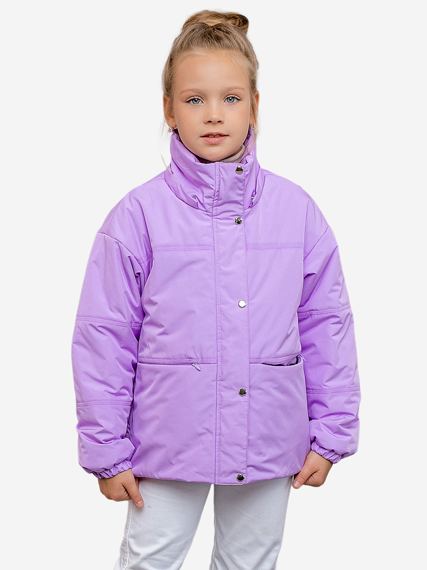 Изображение товара Куртка для девочки batik Сабина диджитал лаванда демисезонная водоотталкивающая