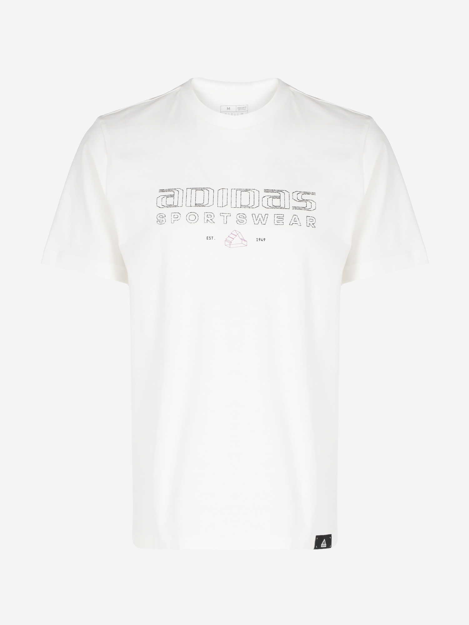 фото Футболка мужская adidas tech, белый