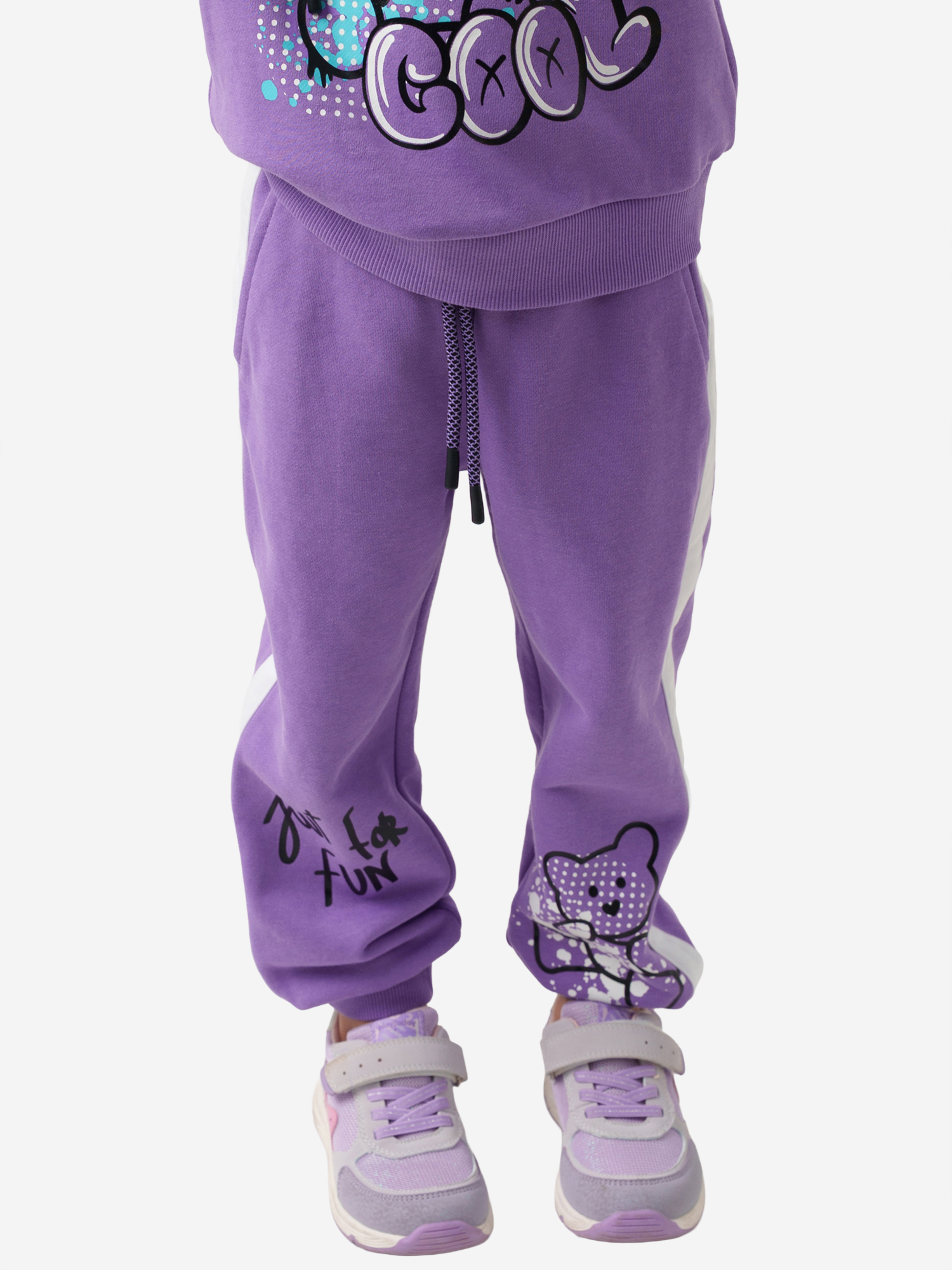 Изображение товара Брюки PlayToday для девочек Демисезонные трикотажные без подкладки