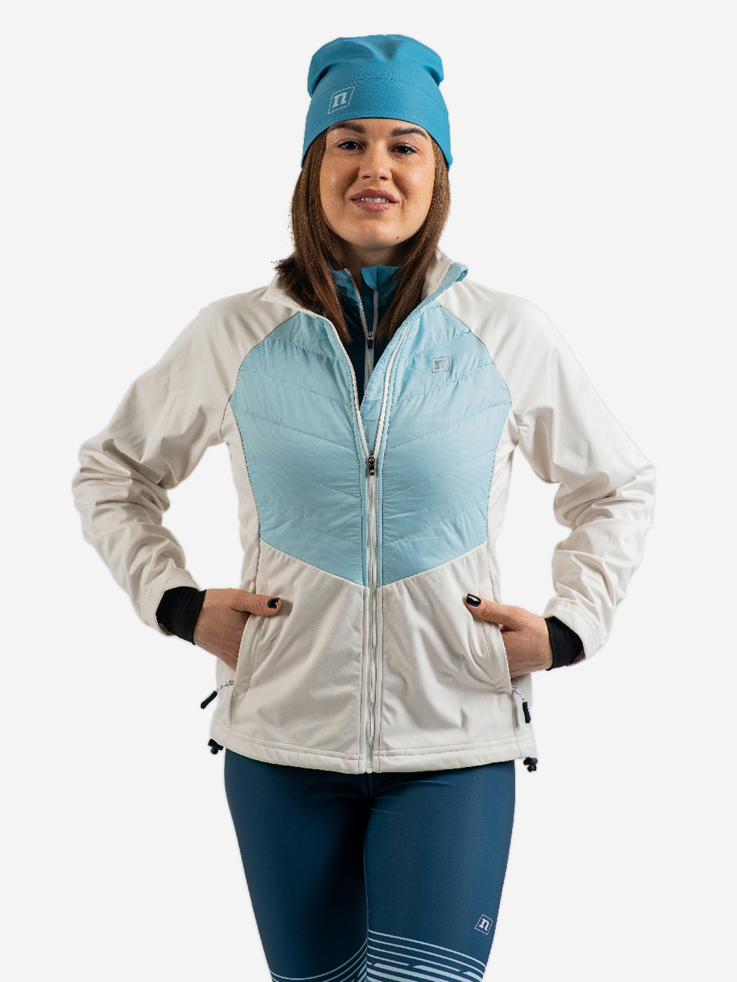 

Куртка спортивная утепленная Noname Hybrid Jacket 24 WOS лыжная, Белый