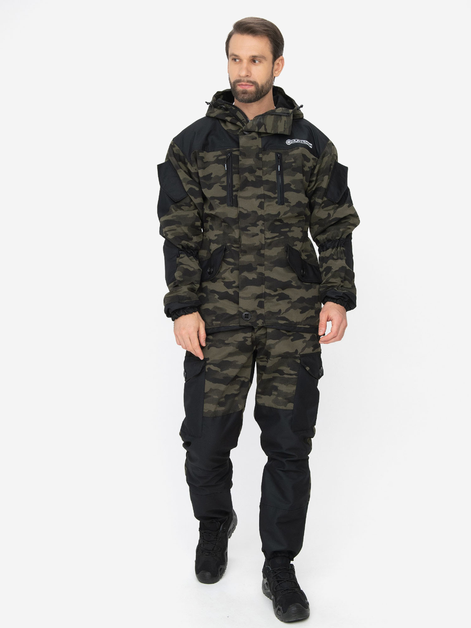Изображение товара Мужской демисезонный костюм Huntsman Горка-5 Combo для охоты и рыбалки ветровлагозащитный