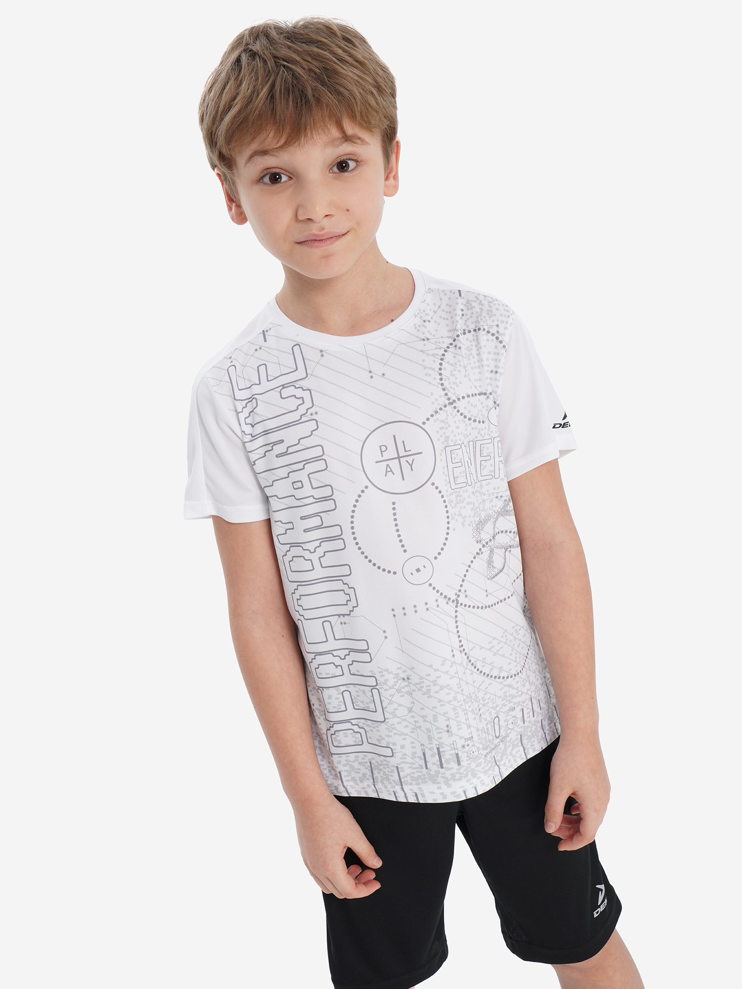 Футболка Demix для мальчиков, белый, арт. 32715