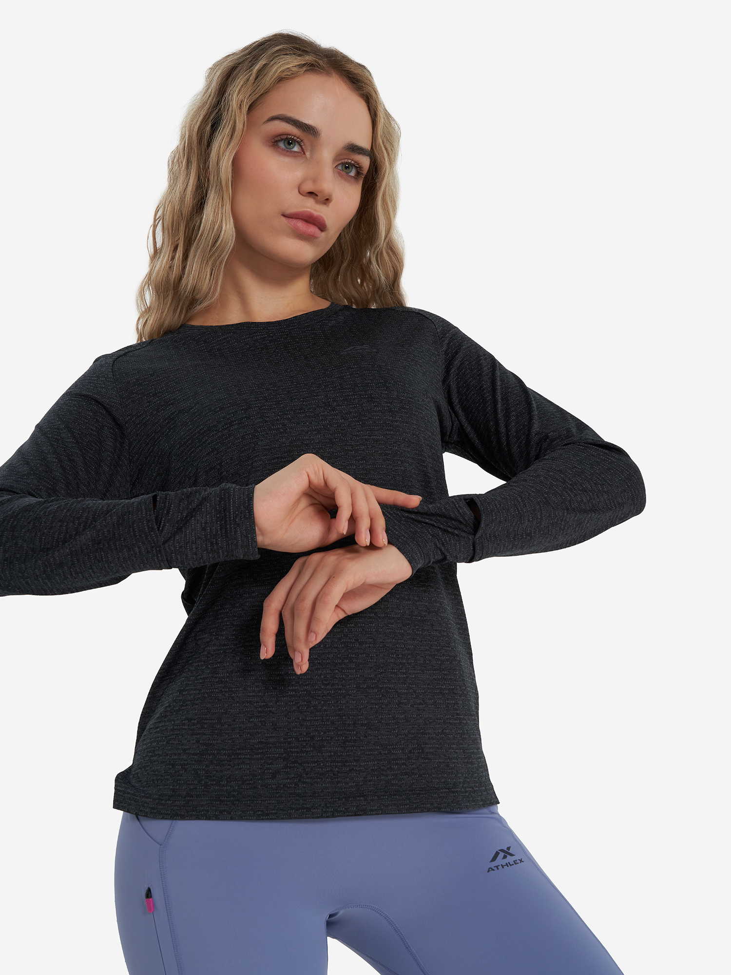 

Лонгслив женский Athlex, Черный