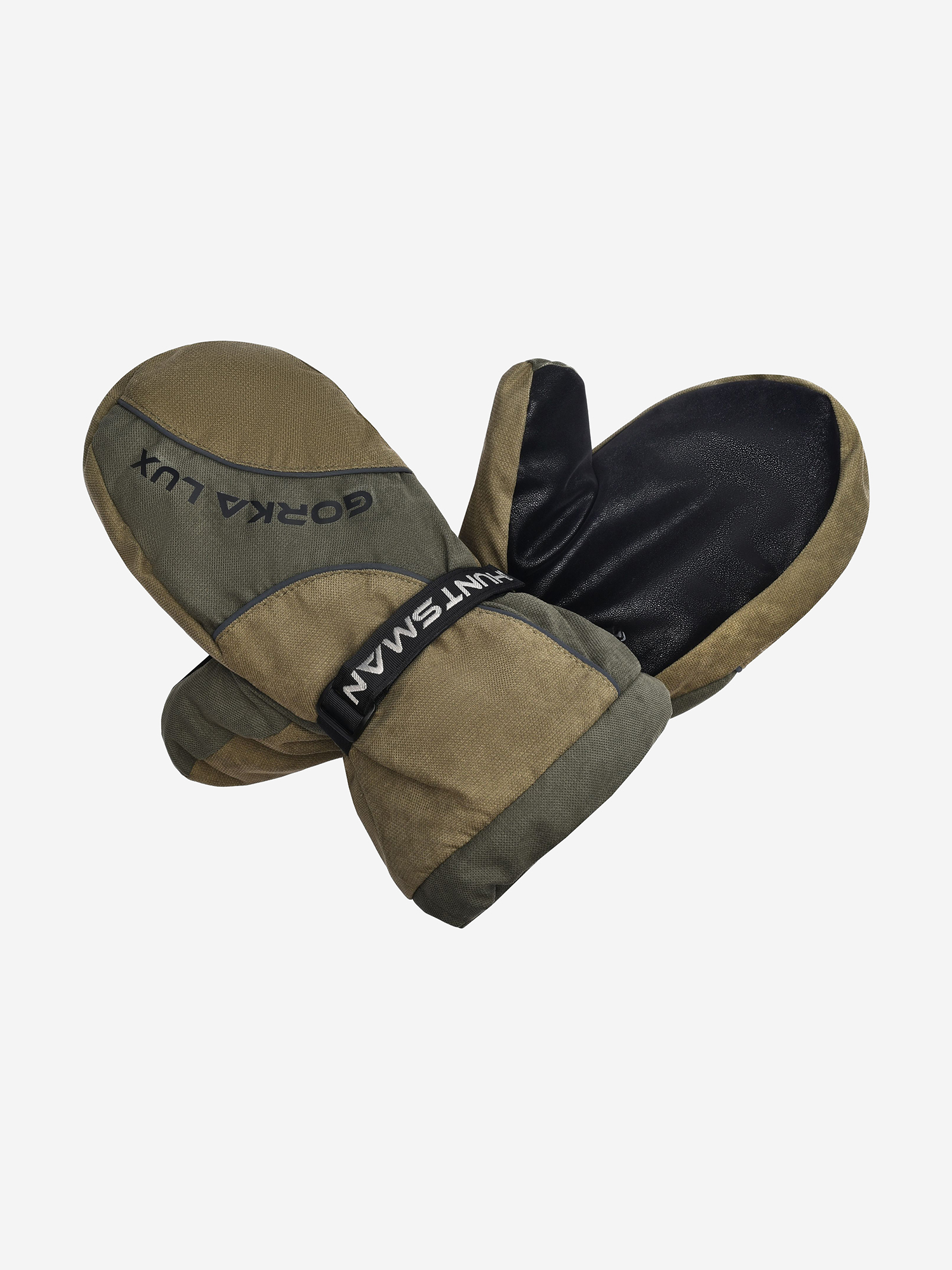 Изображение товара Варежки Huntsman Горка-Люкс утепленные для рыбалки и охоты (Хаки)