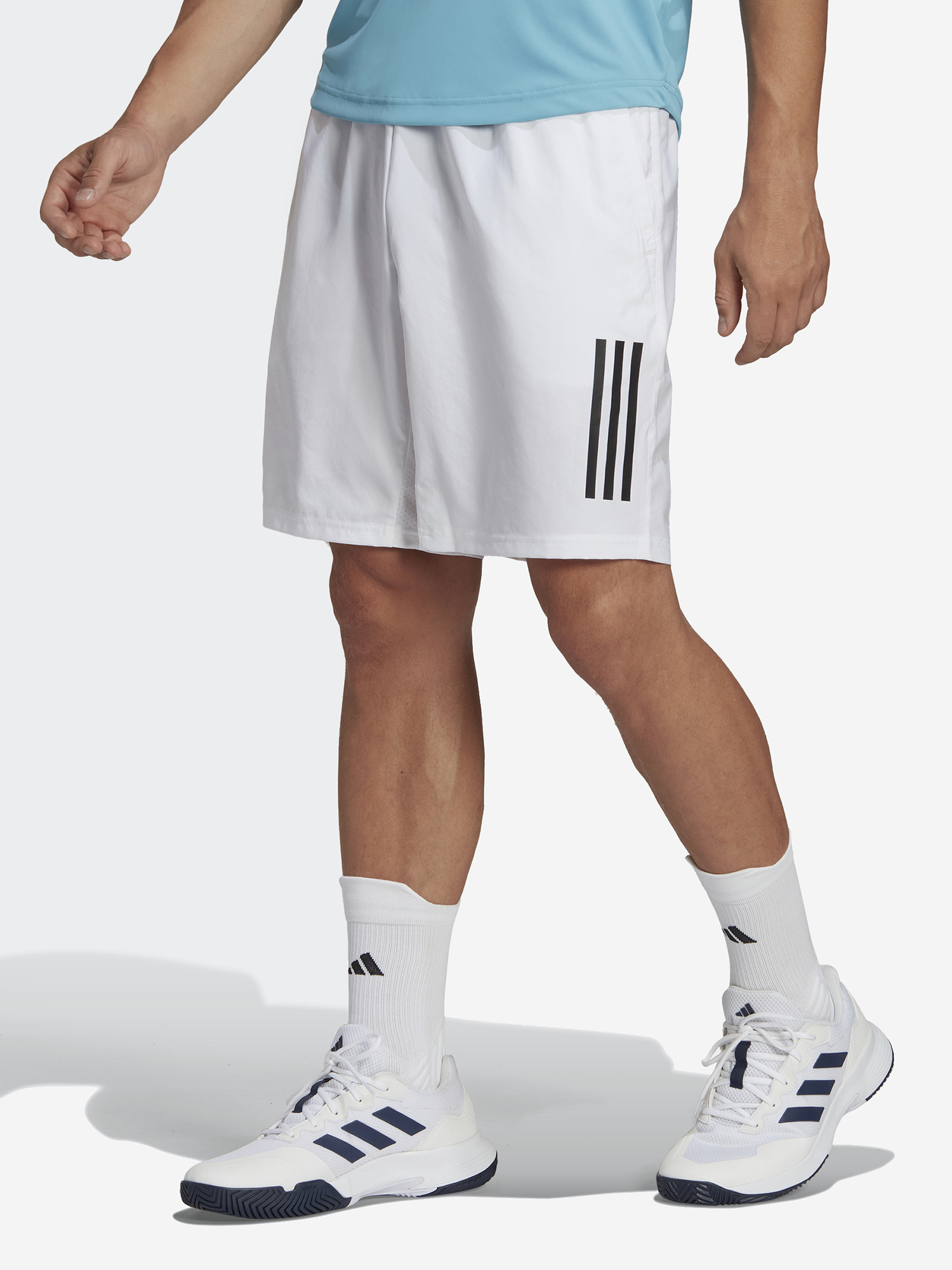 Шорты мужские adidas club, Белый шорты мужские adidas club 3 stripe tennis