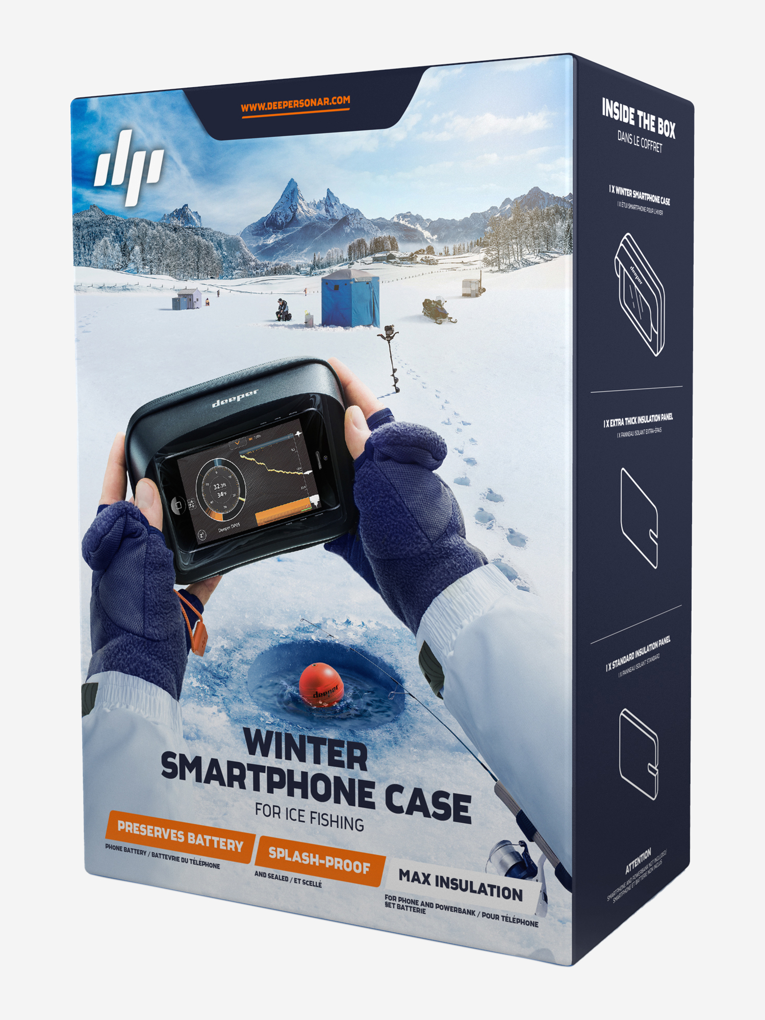 

Зимний чехол для смартфона Deeper Winter Smartphone Case 2.0, Черный