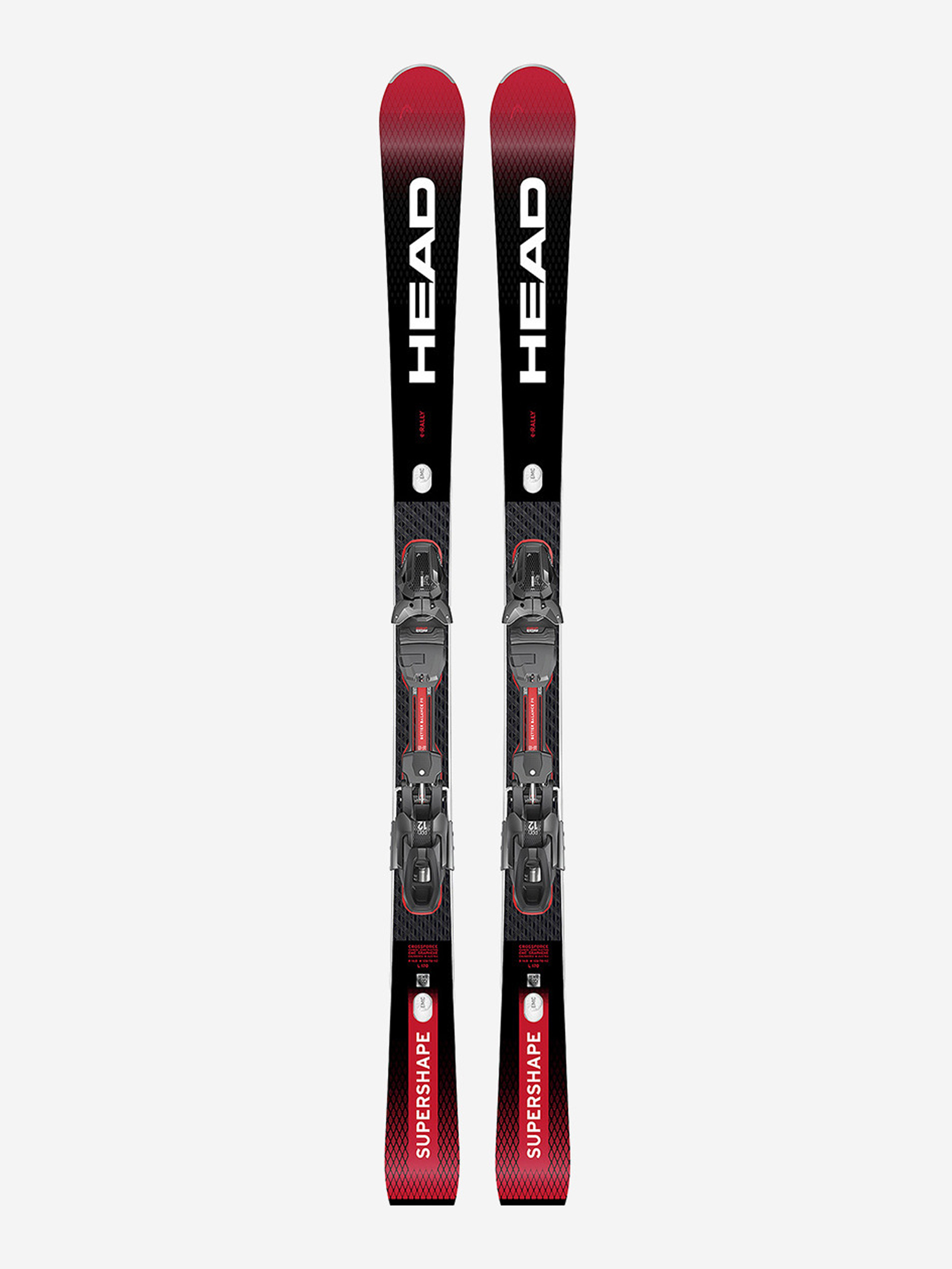 

Горные лыжи с креплениями Head Supershape e-Rally SW BB-PR + PRD 12 GW 24/25, Черный