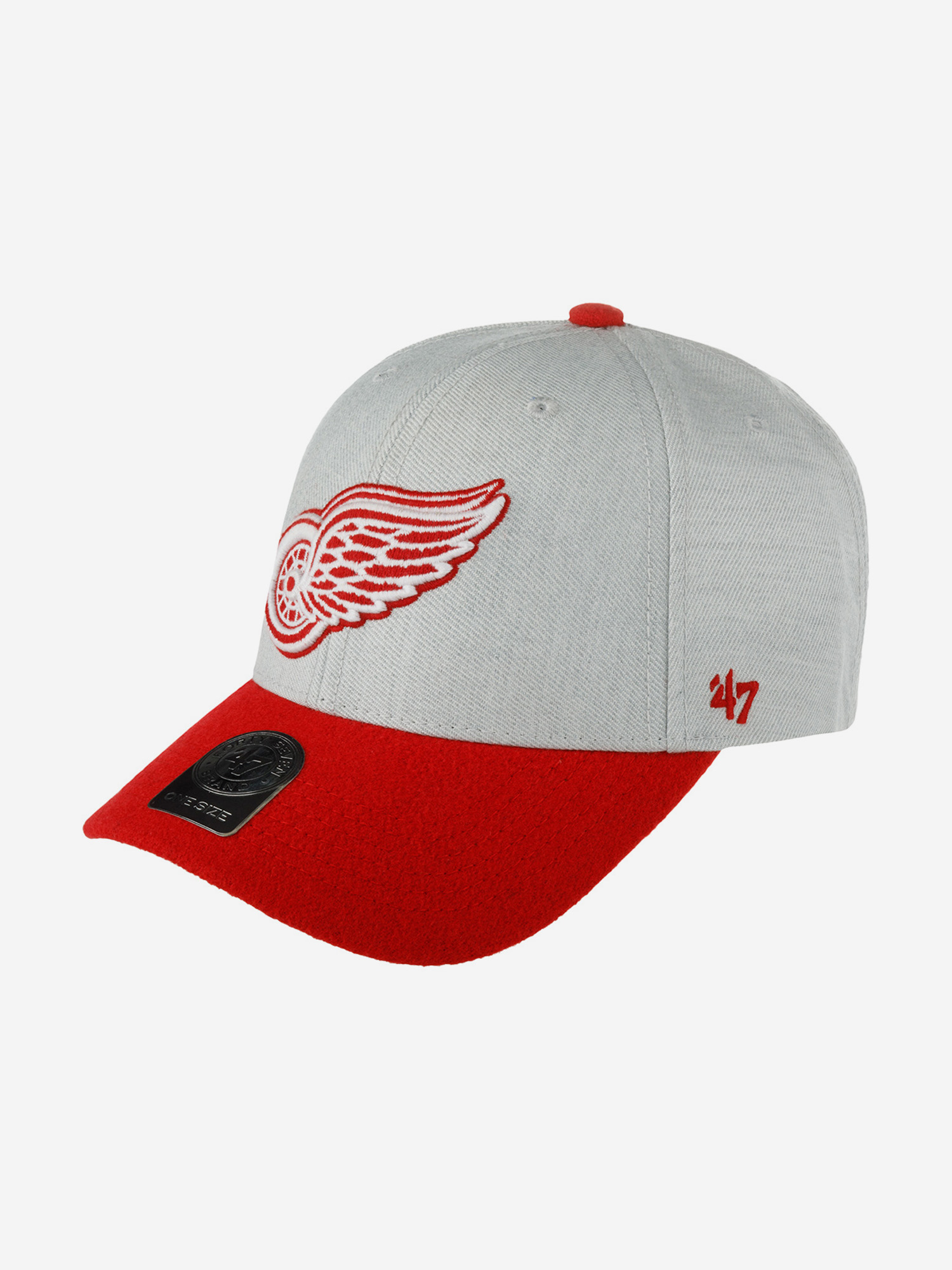 

Бейсболка 47 BRAND H-MUNSN05WHS-GY Detroit Red Wings NHL (серый), Серый