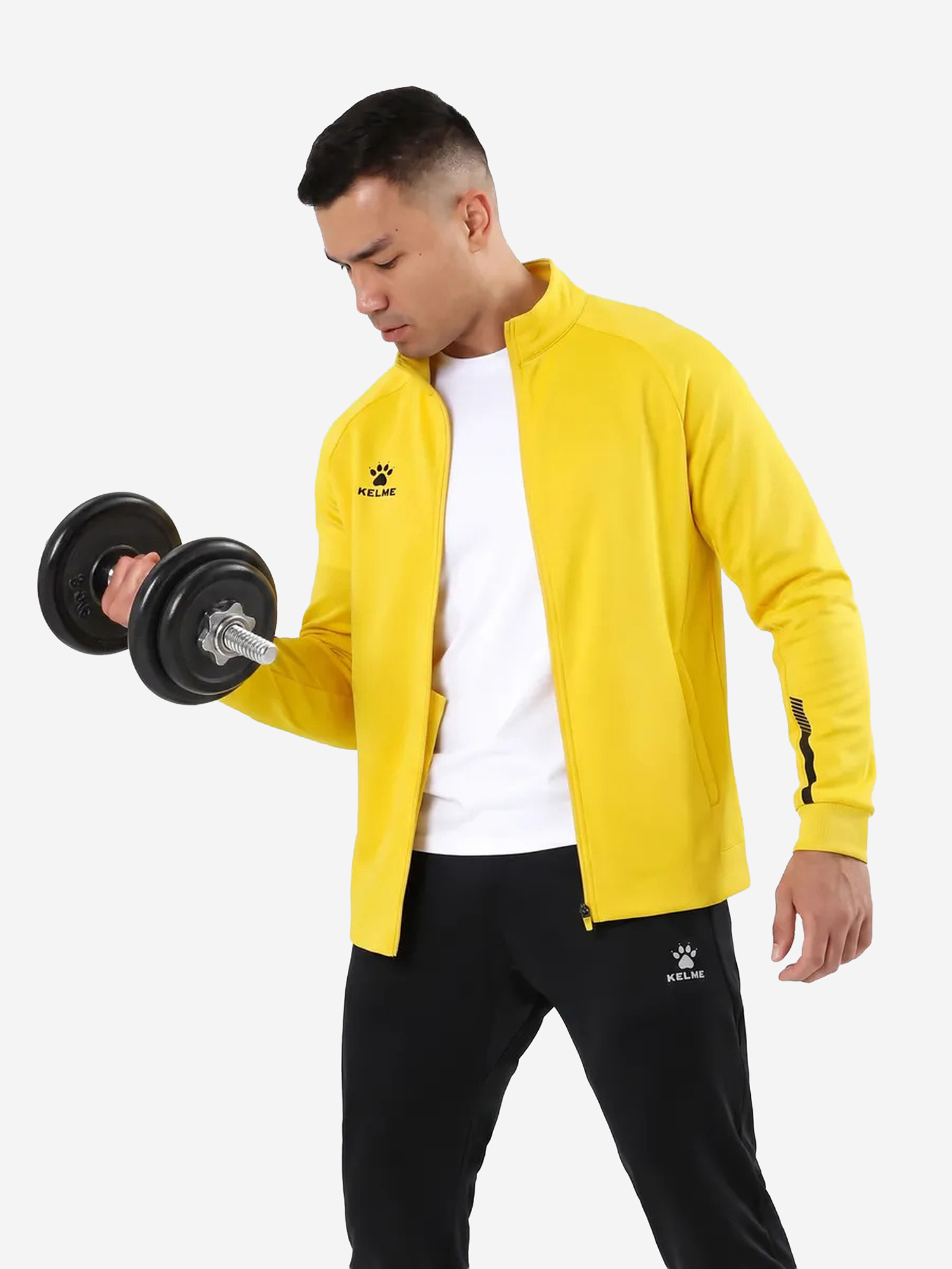 Изображение товара Олимпийка мужская KELME Knitted Jacket (plus Fleece), Желтый