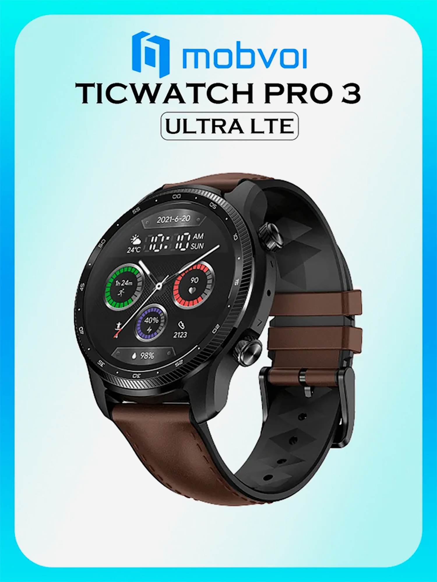 Изображение товара Умные часы Mobvoi TicWatch Pro 3 Ultra LTE, черные