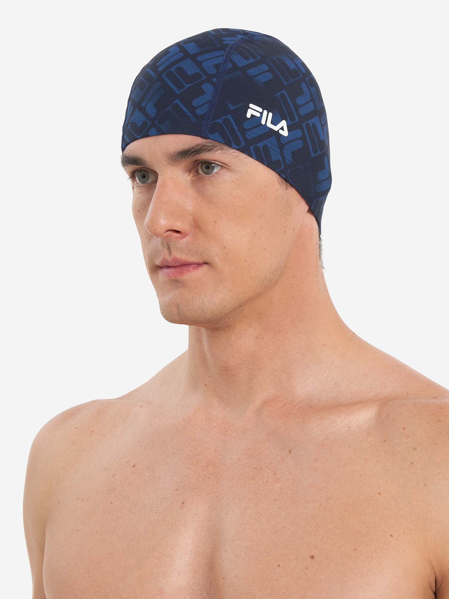 фото Шапочка для плавания fila, синий