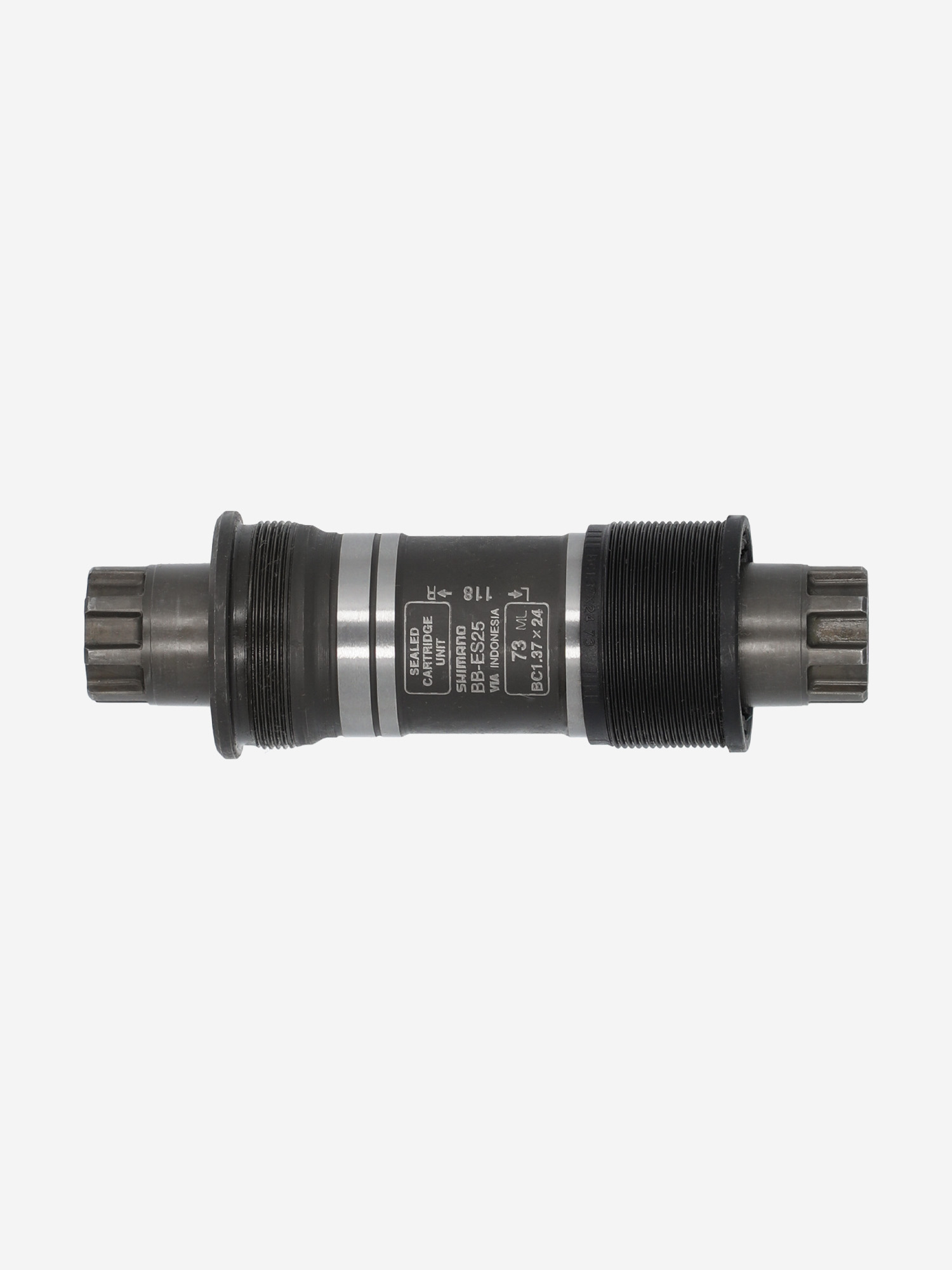 Трансмиссия Каретка Shimano BB-ES25 Octalink, 73 х118 мм, Черный