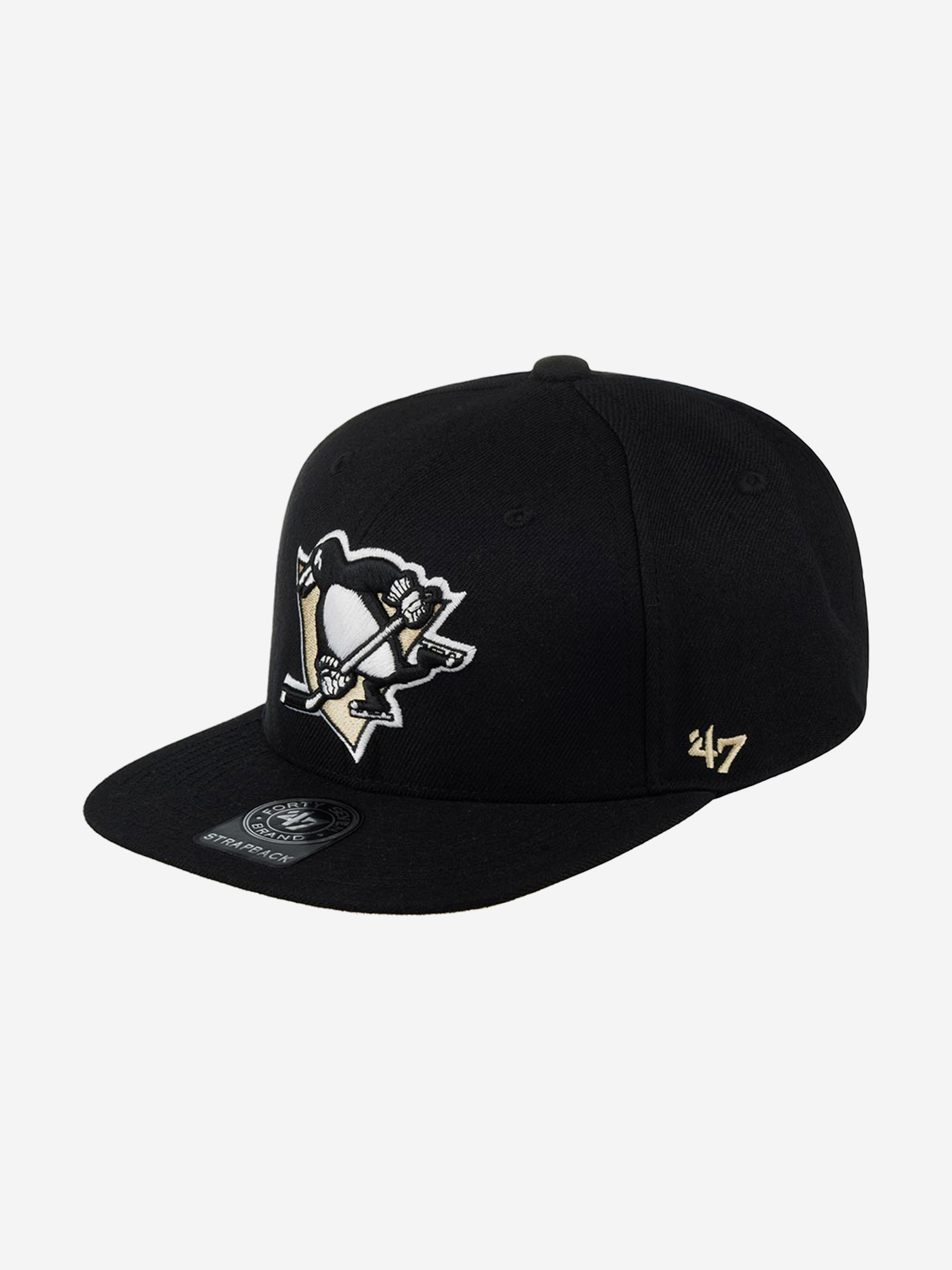 

Бейсболка с прямым козырьком 47 BRAND H-TSHFT15WBL-BK Pittsburgh Penguins NHL (черный), Черный