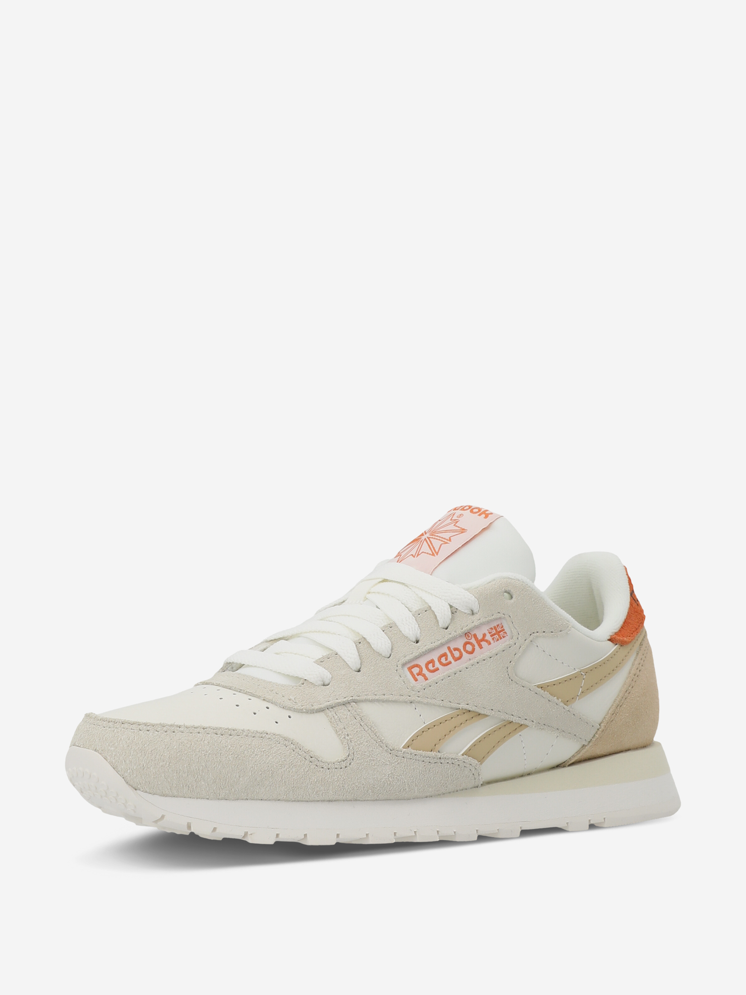 Кроссовки женские Reebok Classic Leather, Бежевый 2