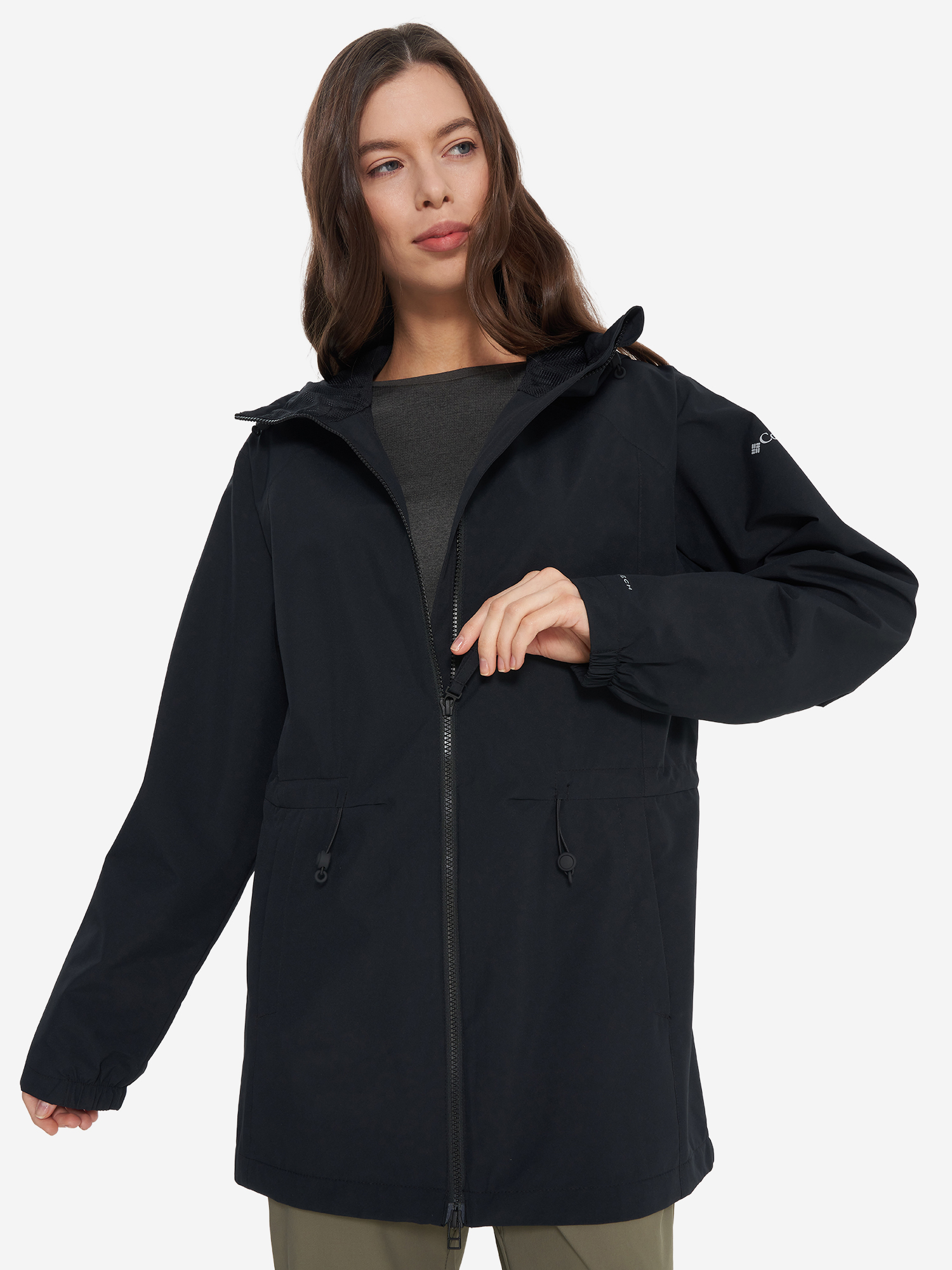 Изображение товара Куртка мембранная женская Columbia Blossom Park Rain Jacket, Черный