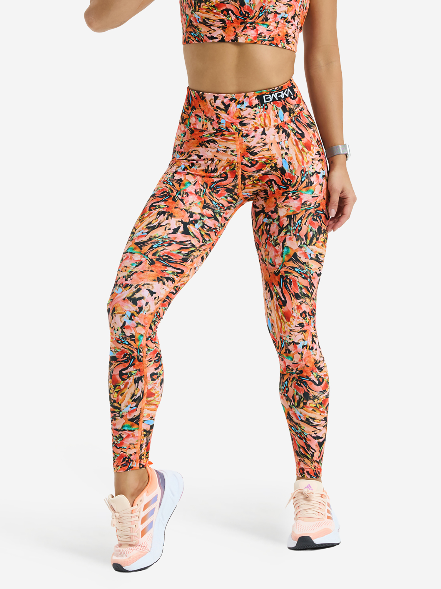 Изображение товара Женские спортивные легинсы BARKA для йоги фитнеса и тренингов оранжевые