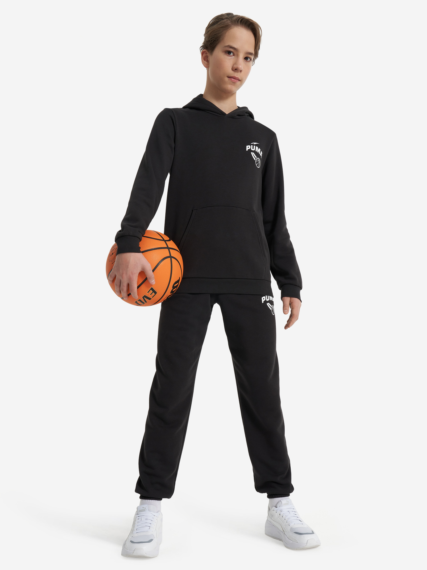 Худи для мальчиков PUMA Basketball Posterize, Черный 4
