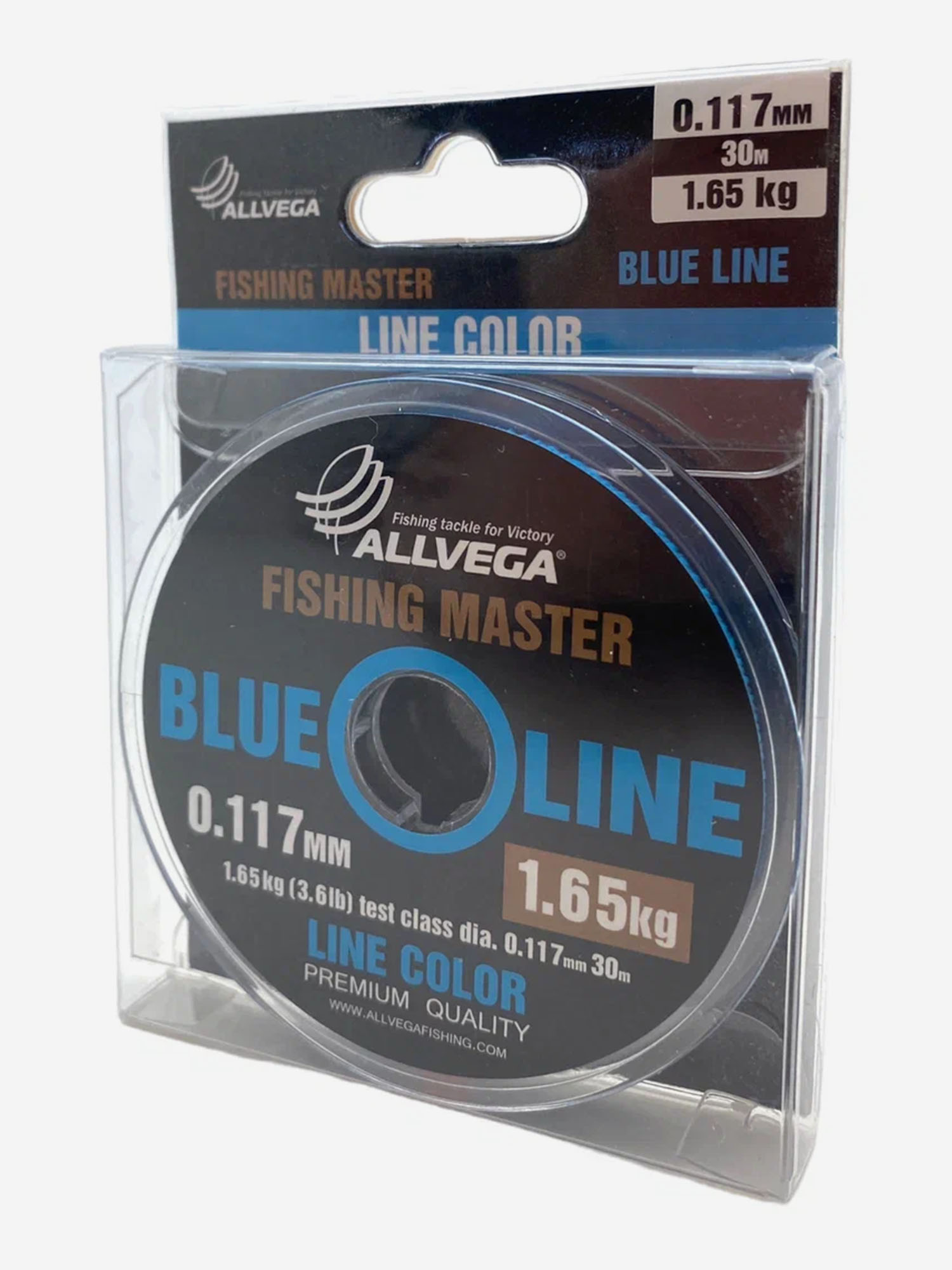 

Леска монофильная ALLVEGA "Fishing Master" 30м 0,117мм (1,65кг) голубая NEW, Голубой