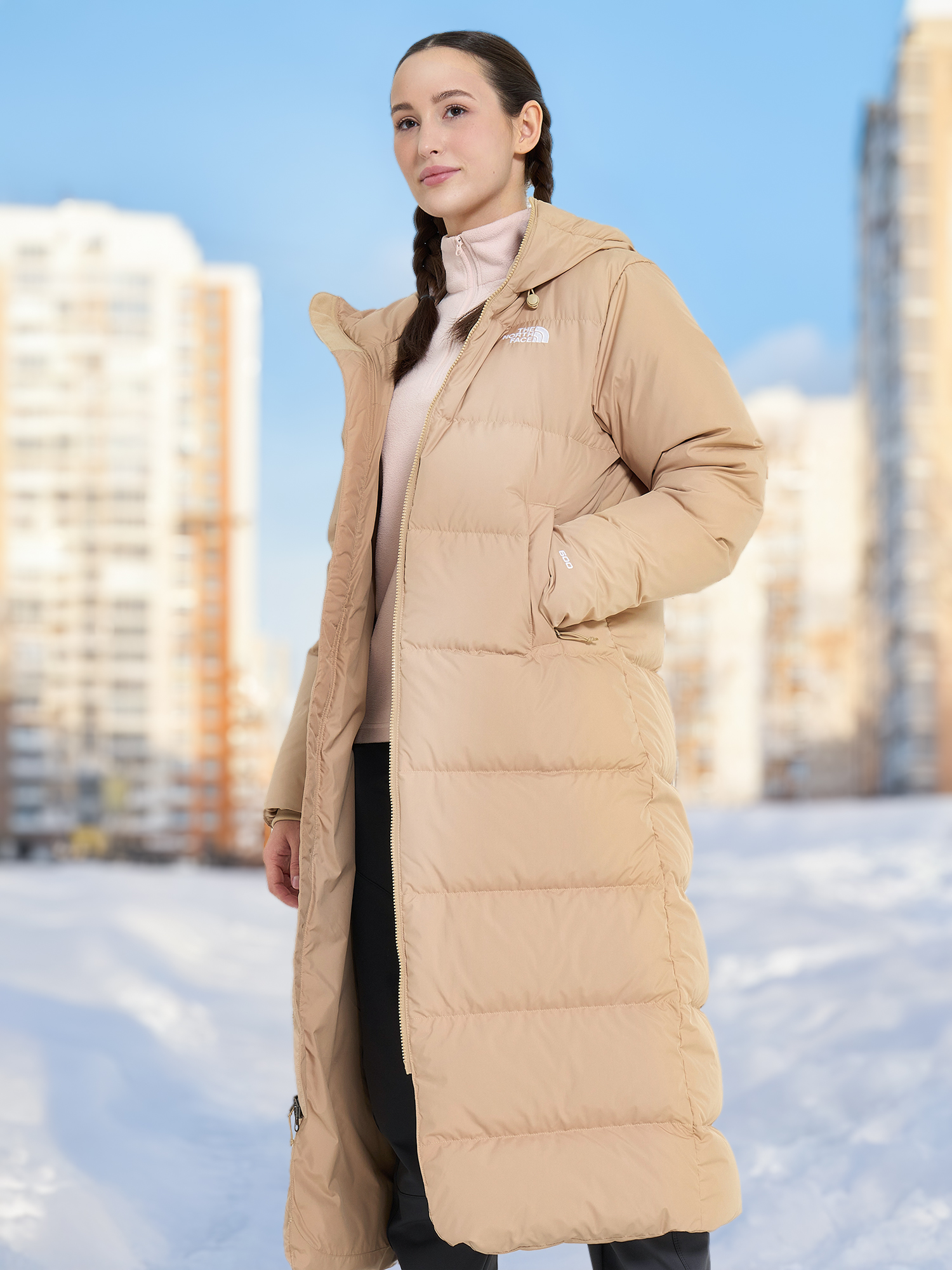 

Пуховик женский The North Face Triple C, Бежевый