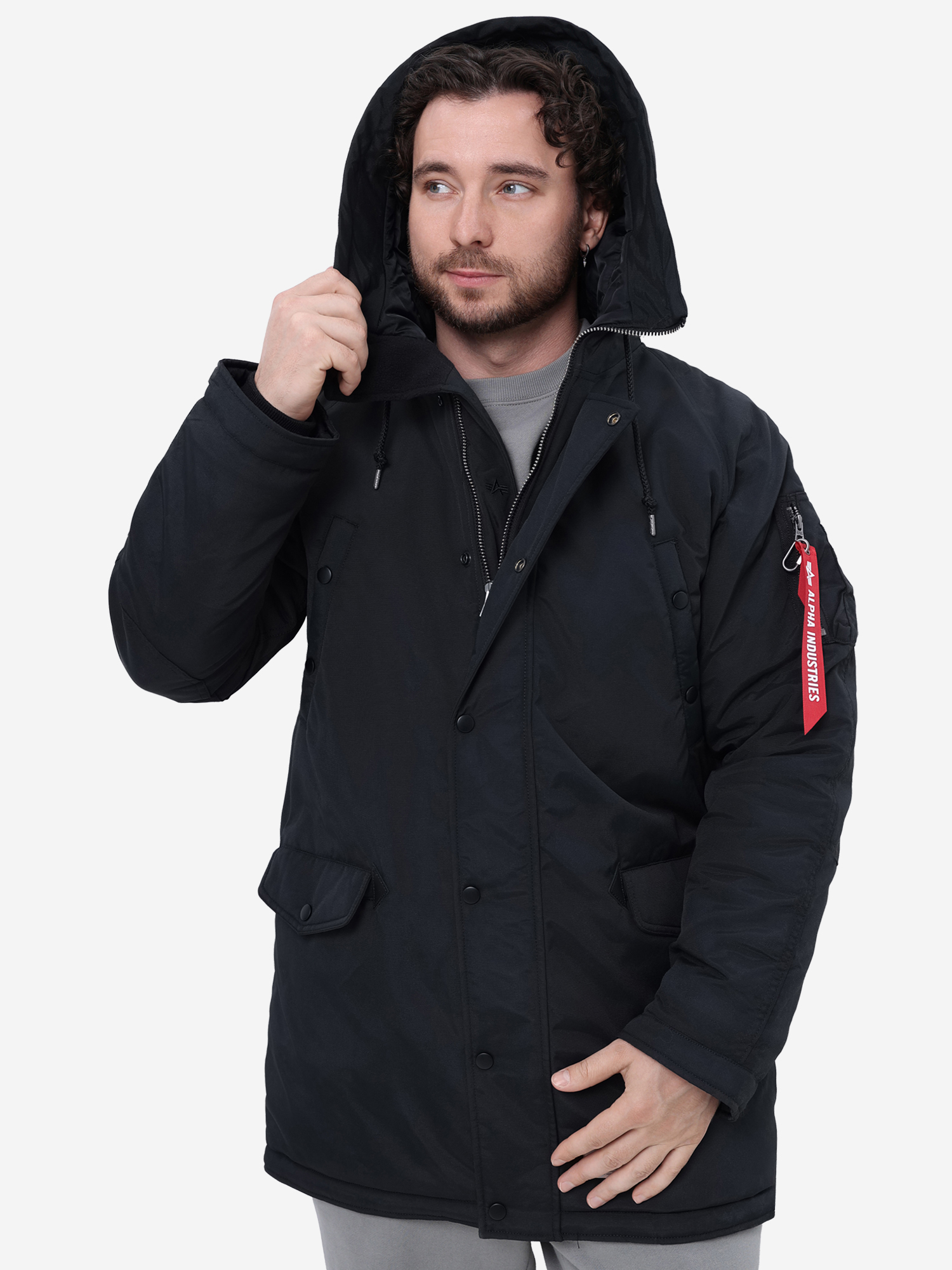Изображение товара Парка зимняя мужская N-3B Altitude MOD Alpha Industries, Черный Изображение товара Парка зимняя мужская N-3B Altitude MOD Alpha Industries, Черный