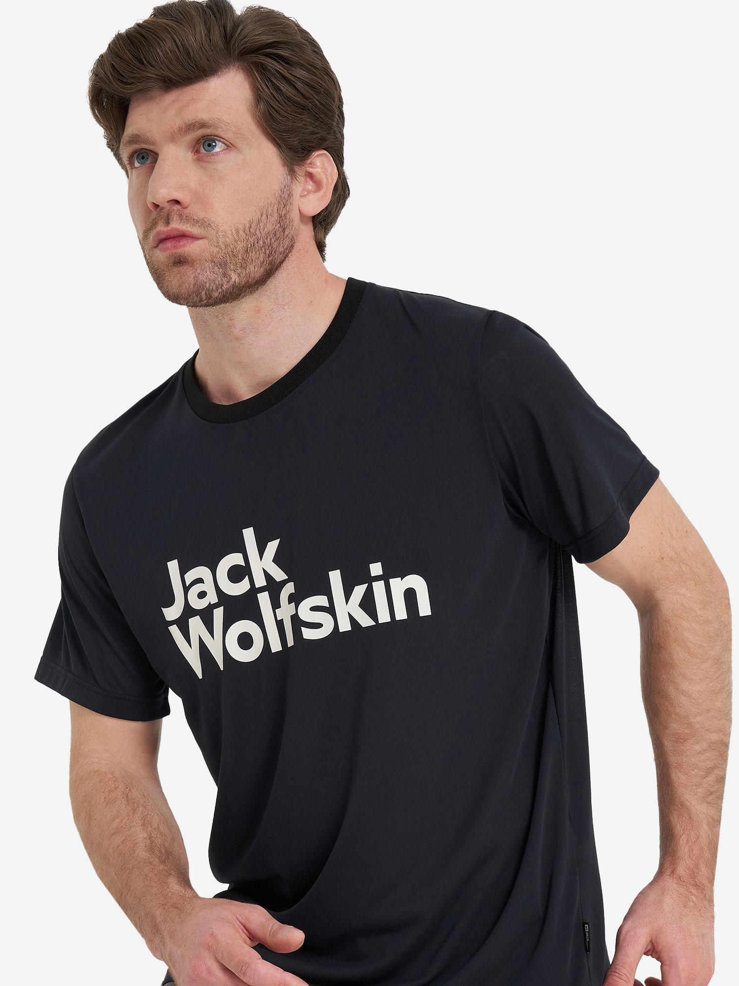Футболка мужская Jack Wolfskin Brand, Черный