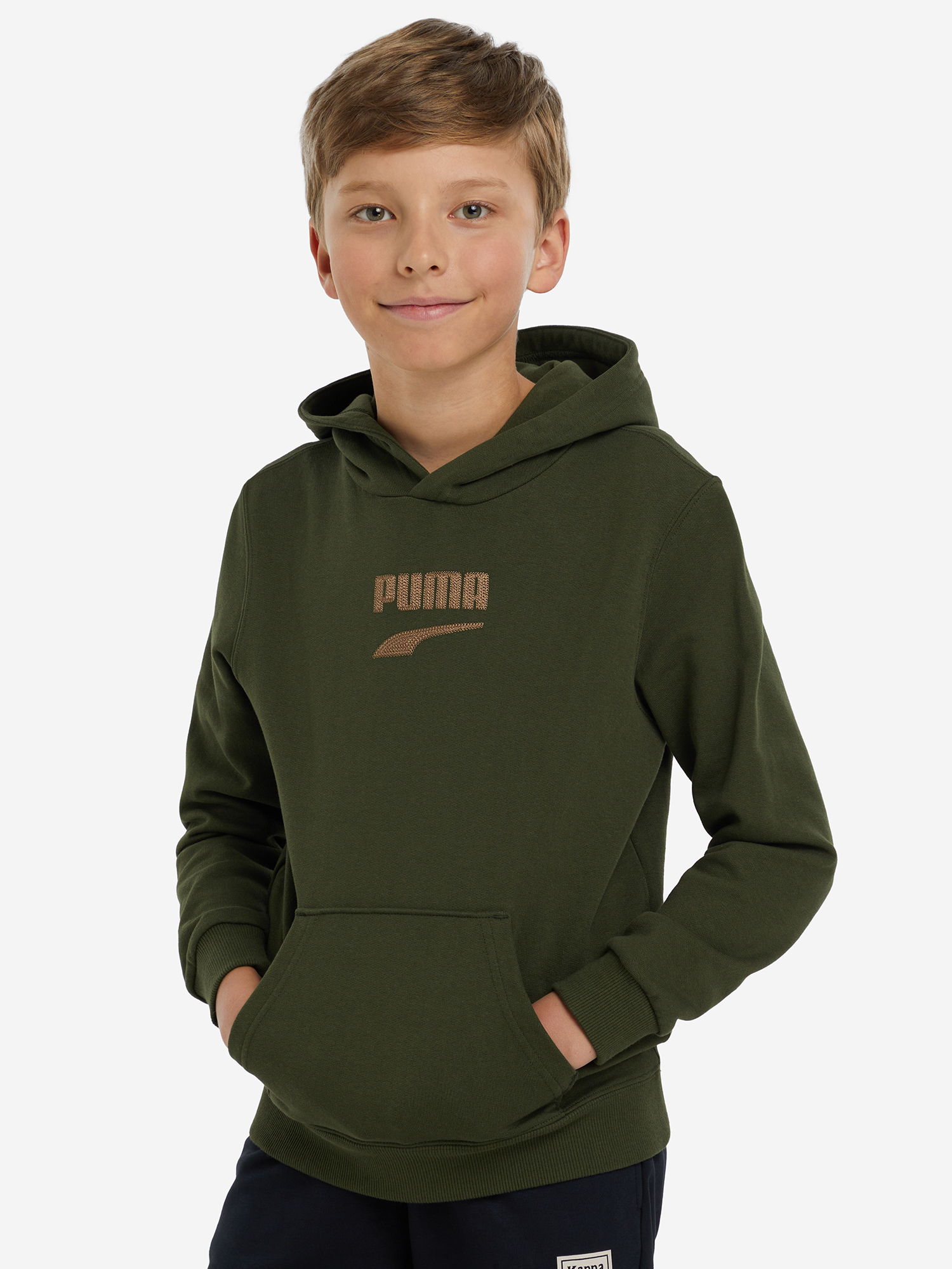 

Худи для мальчиков PUMA Downtown Logo, Зеленый