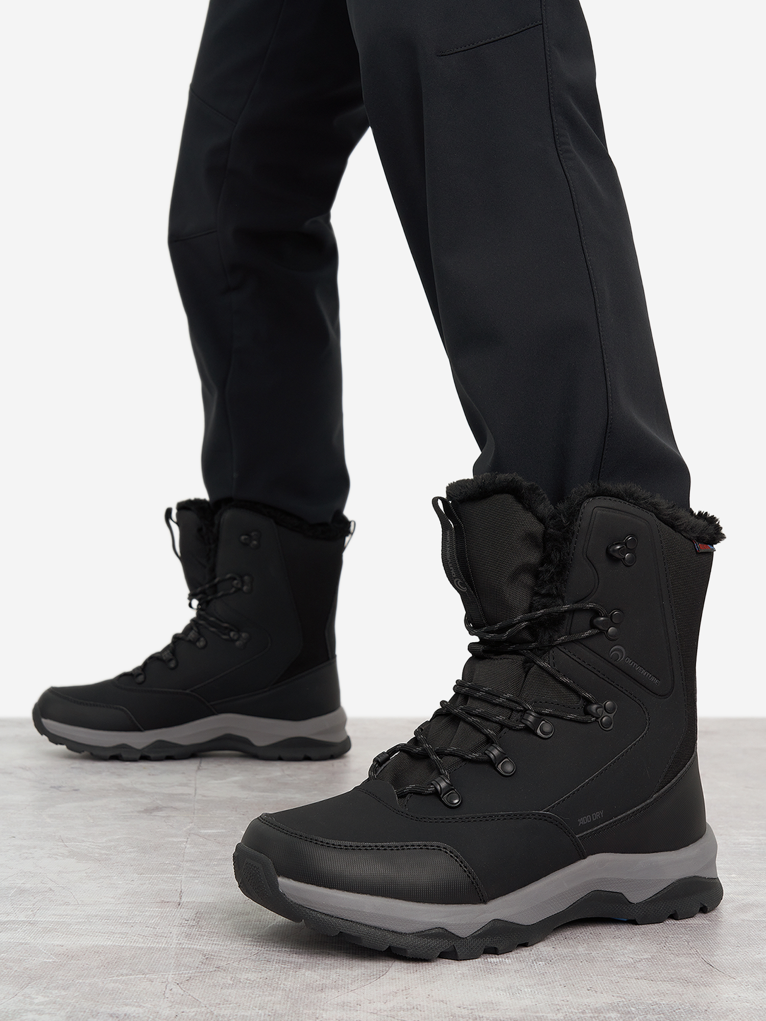 Ботинки утепленные мужские Outventure Irbis, черный, арт. 20800