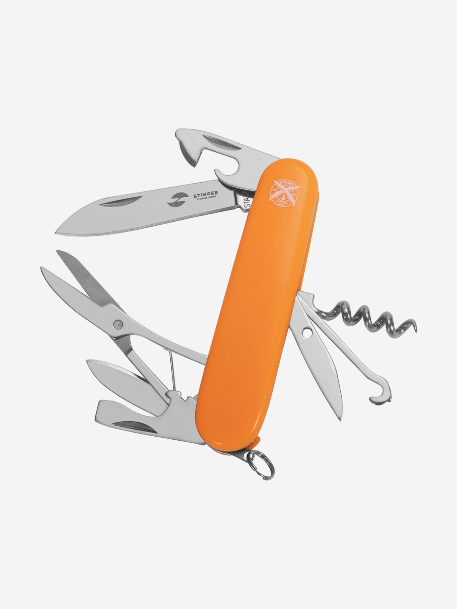 

Нож перочинный STINGER, , 13 функций, Оранжевый