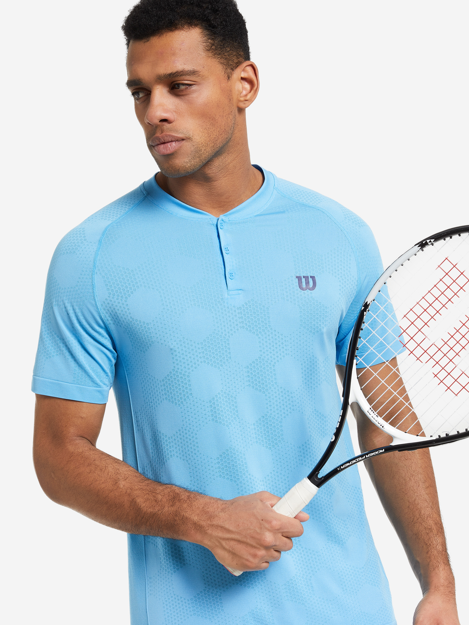 

Поло мужское Wilson Power Seamless Henley, Синий