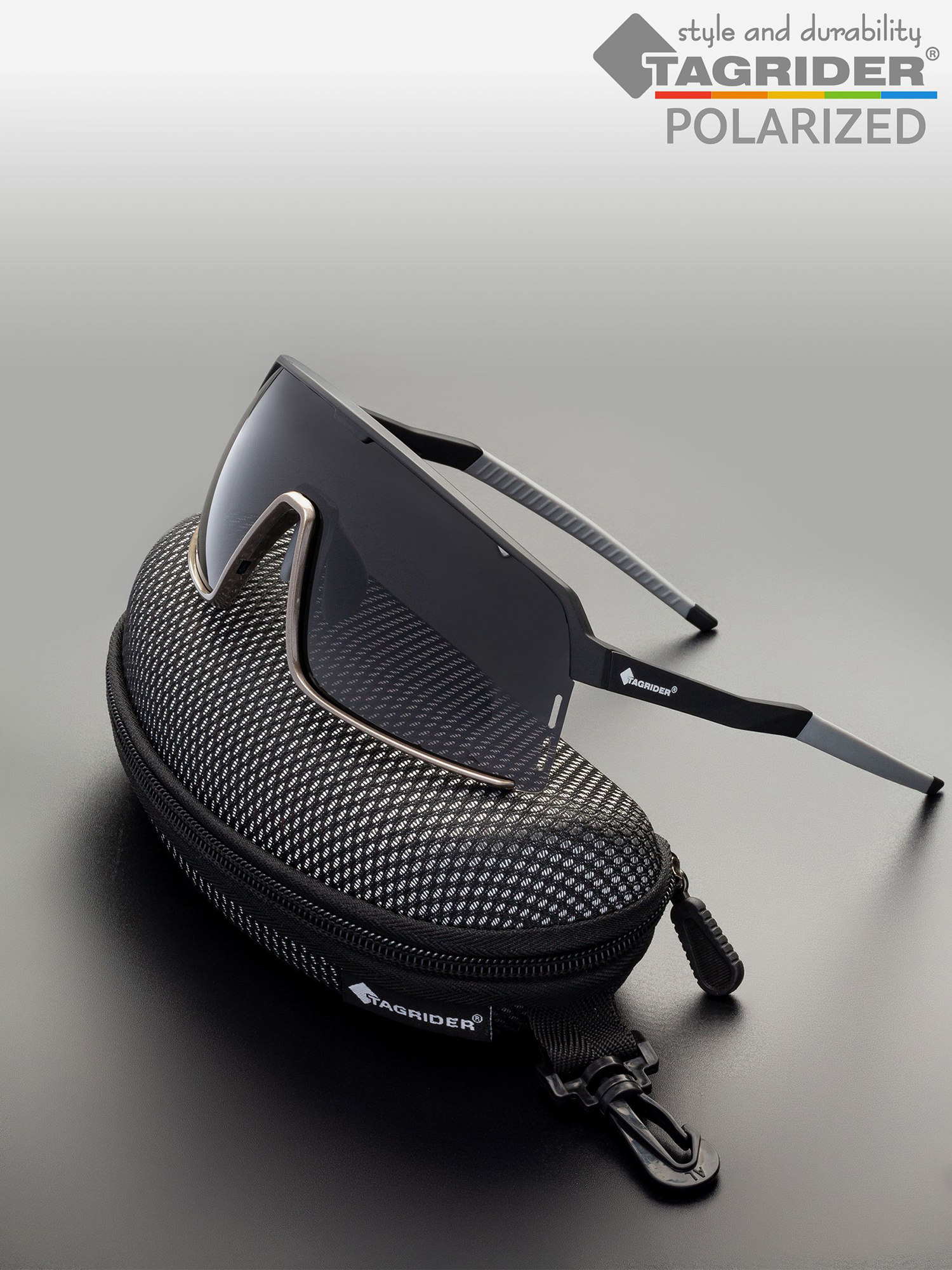 Изображение товара Очки поляризационные, солнцезащитные, антибликовые Tagrider в чехле N34-2 Gray, Серый