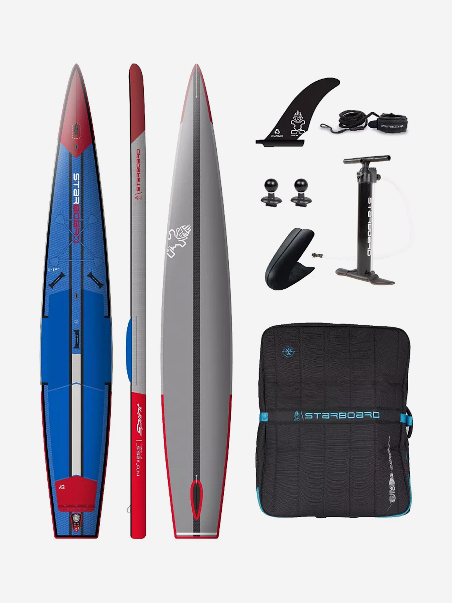 

Сапборд надувной двухслойный Starboard Sprint Deluxe 14.0x25.5x6, , Синий