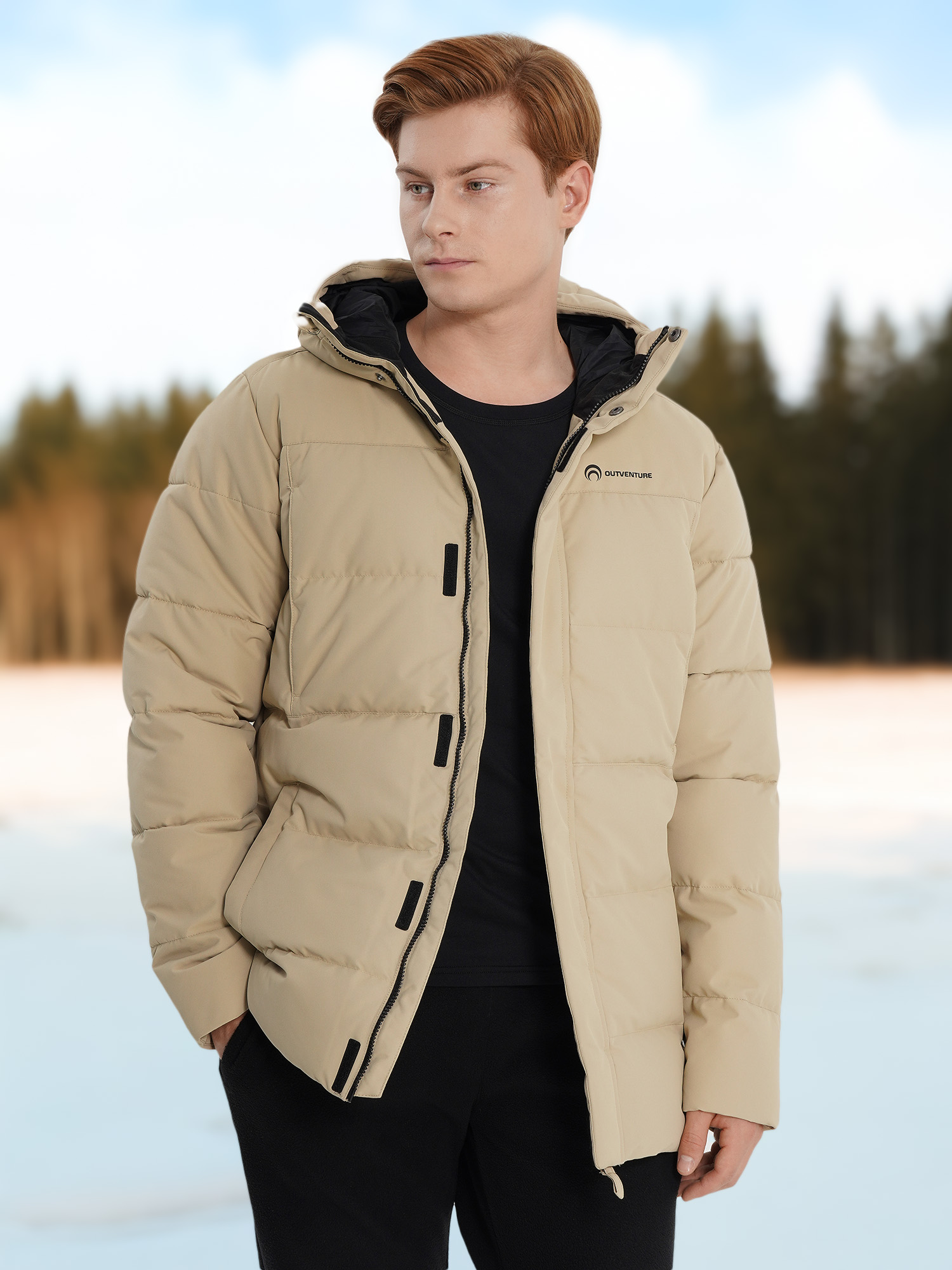 

Пуховик мужской Outventure, Желтый