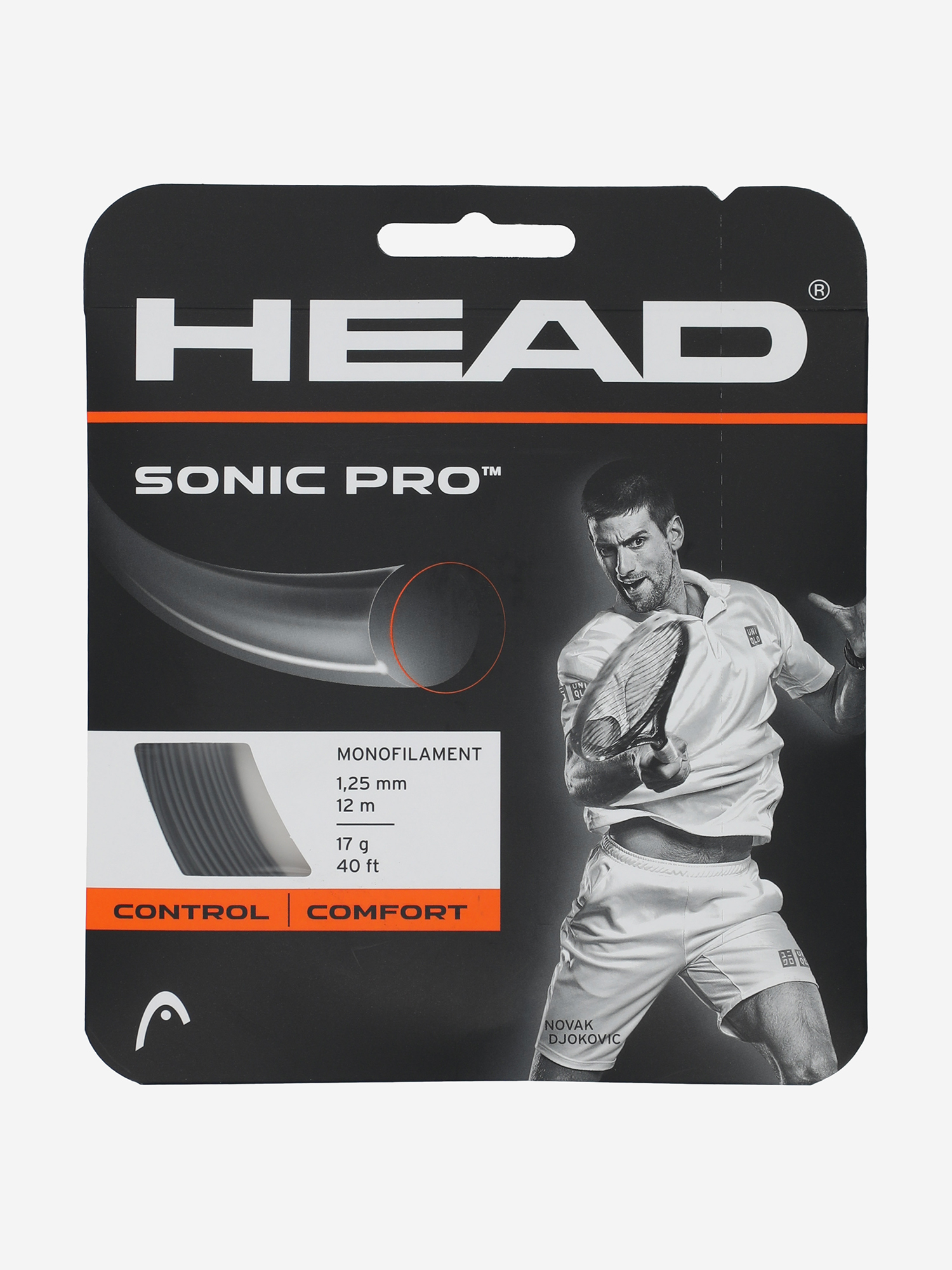 

Струна для большого тенниса Head Sonic Pro, Черный