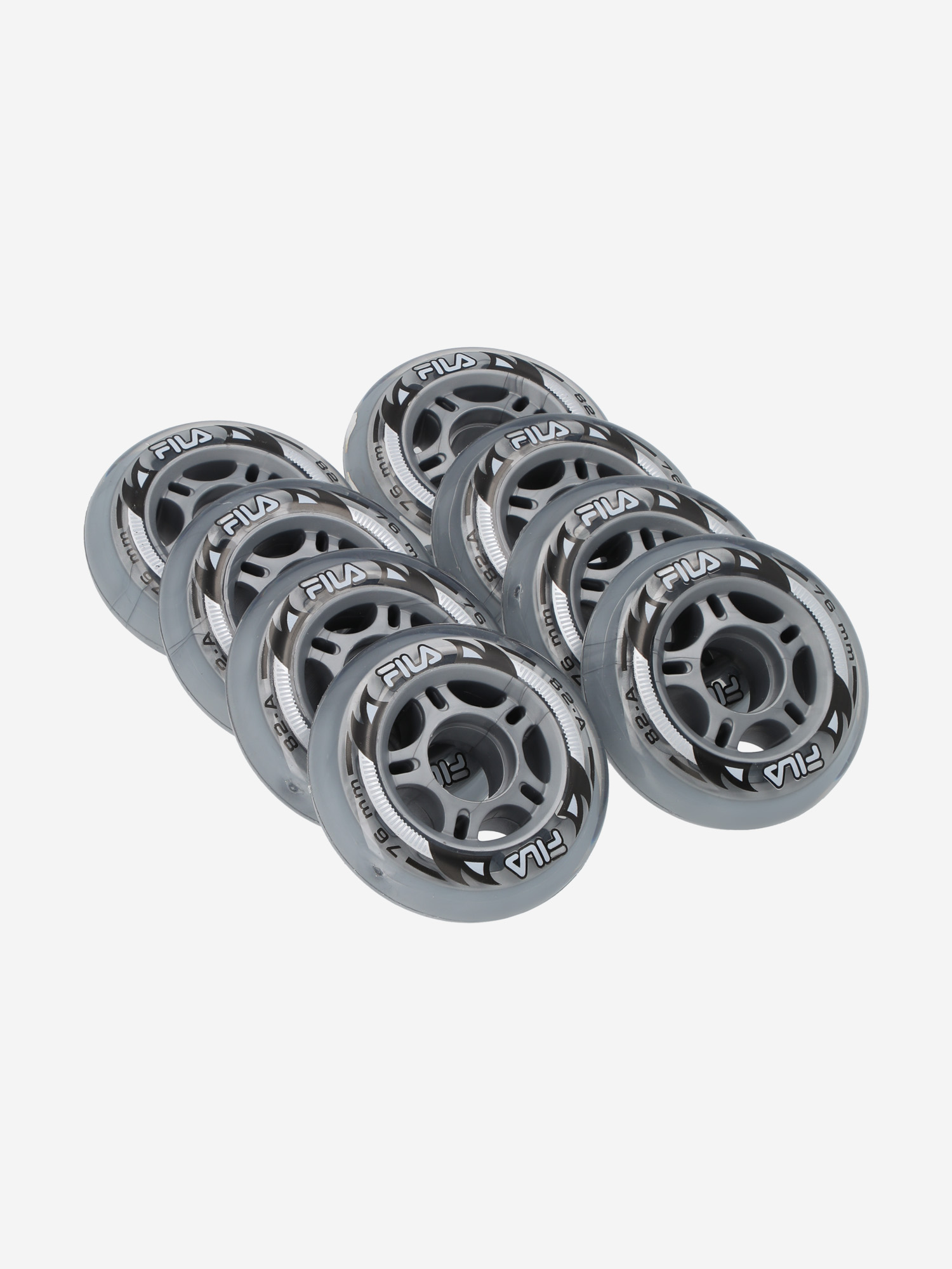 

Набор колес для роликов FILA Wheels 76 мм, 82A, 8 шт, Мультицвет