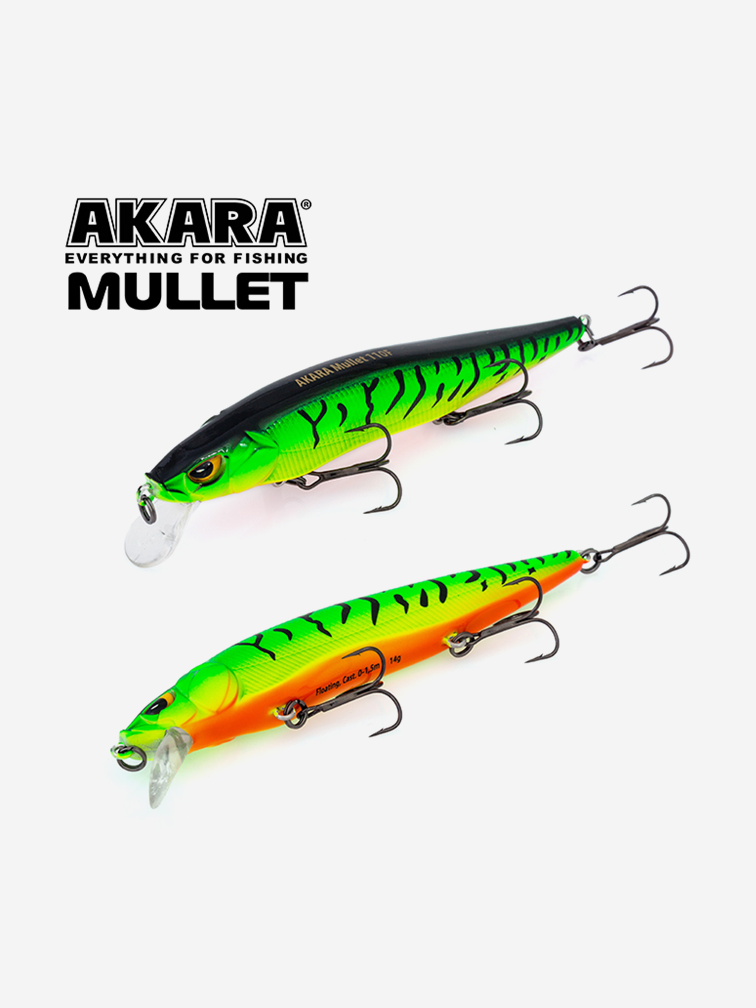Изображение товара Воблер Akara Mullet 130F 23 гр. A68