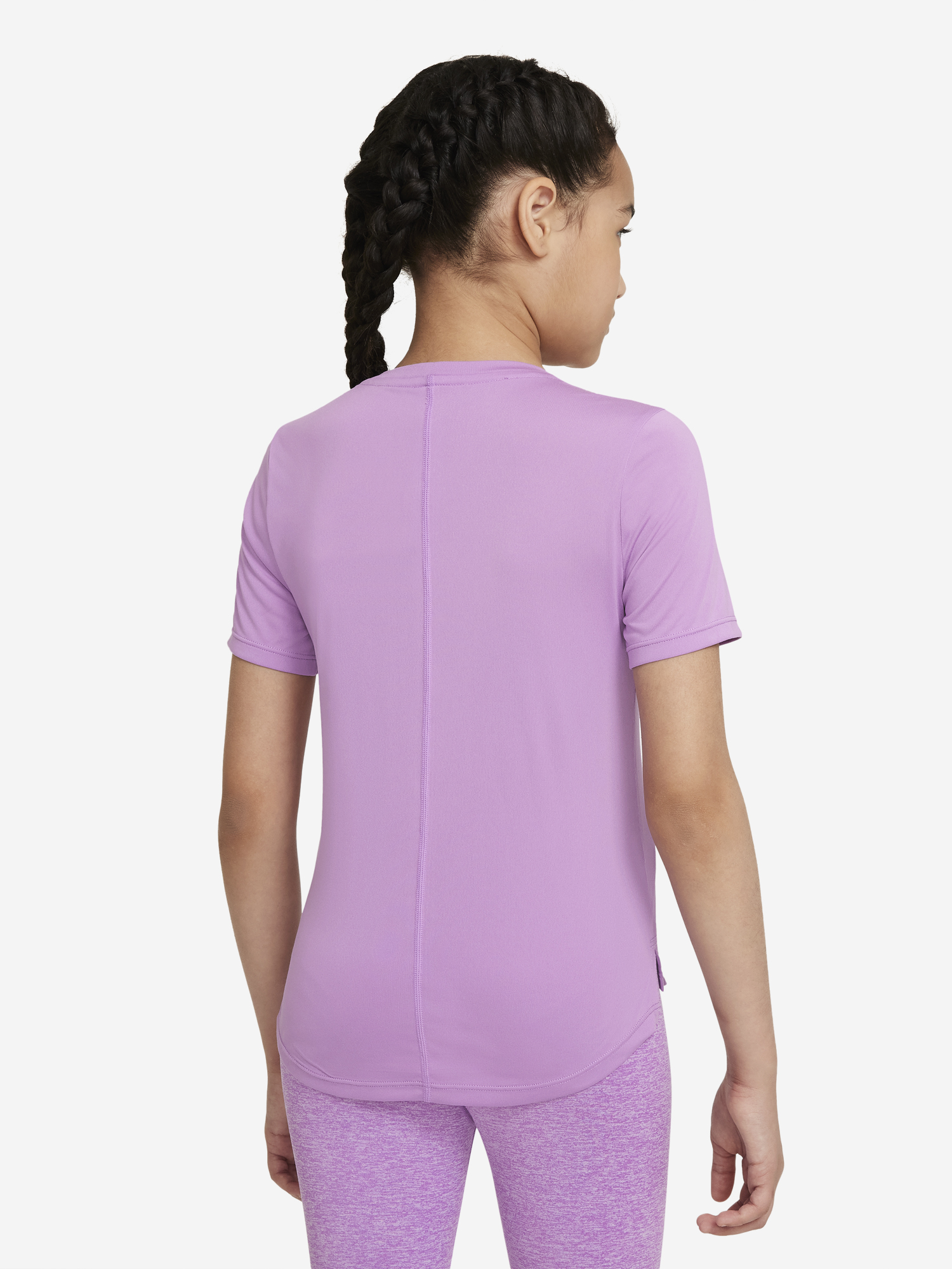 Футболка для девочек Nike Dri-FIT One, Фиолетовый DD7639N06-591, размер 128-137 - фото 2